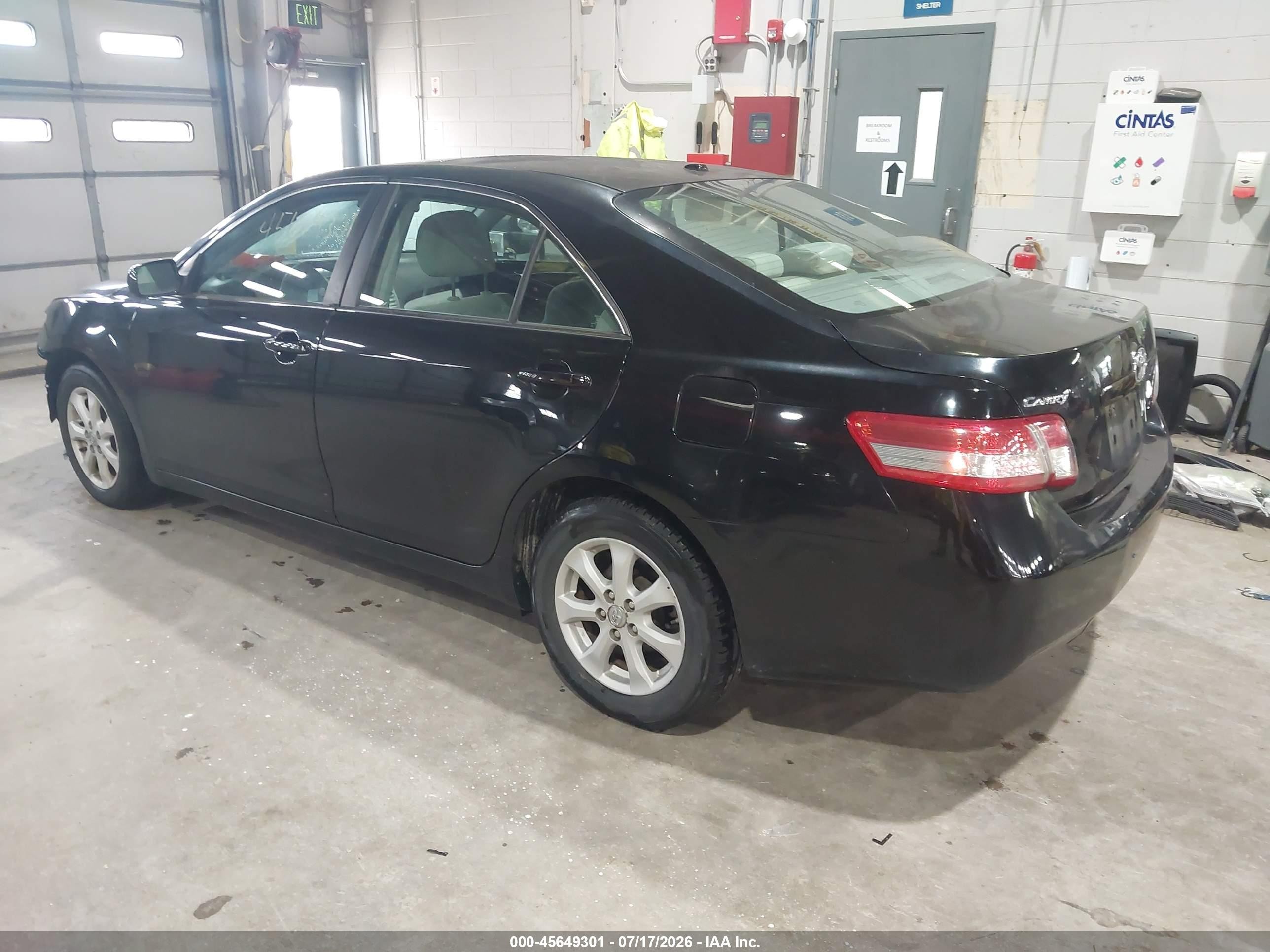 2010 Toyota Camry Le Black vin: 4T4BF3EK2AR070775
