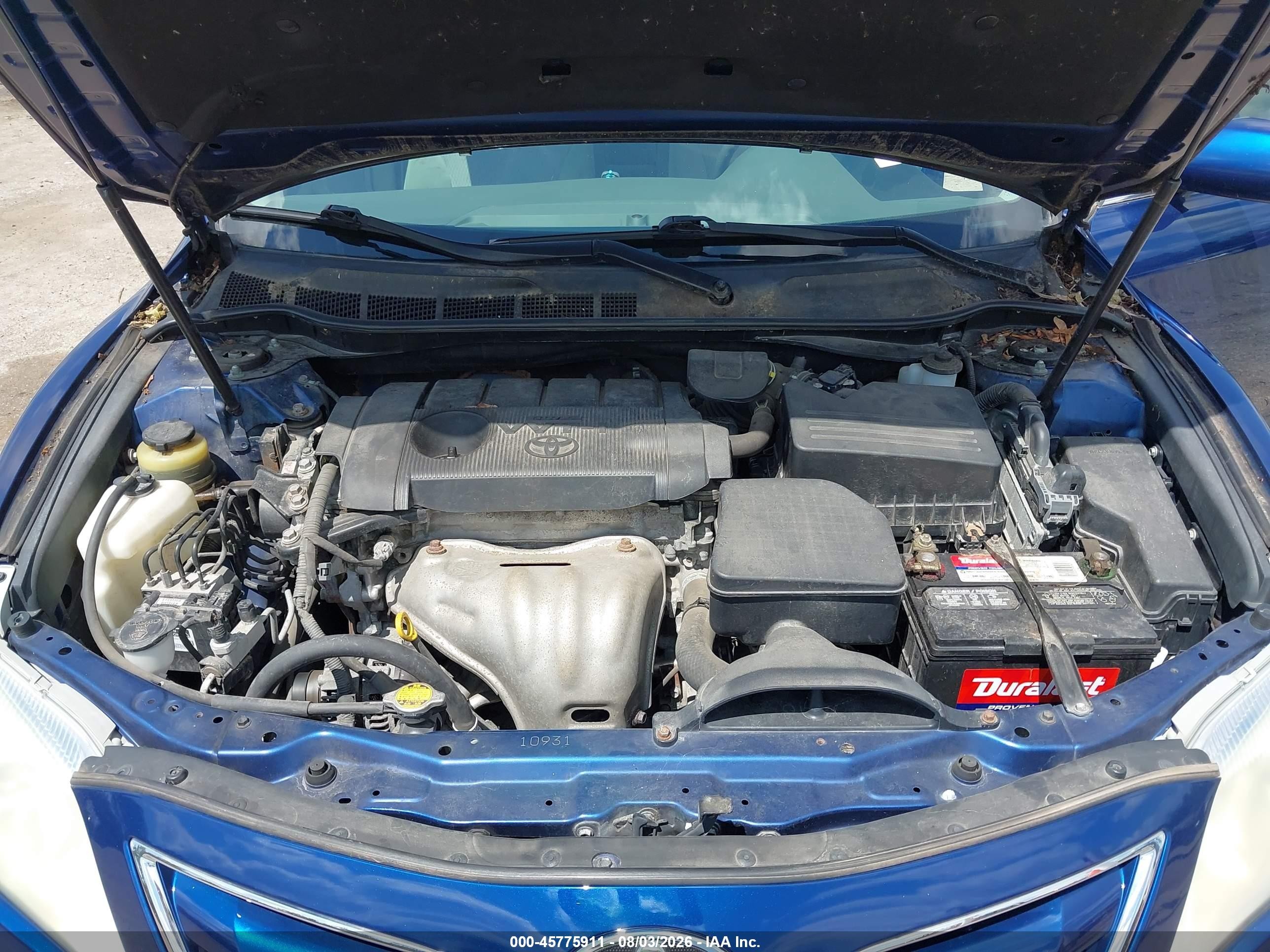 2010 Toyota Camry Le Blue vin: 4T4BF3EK2AR072896