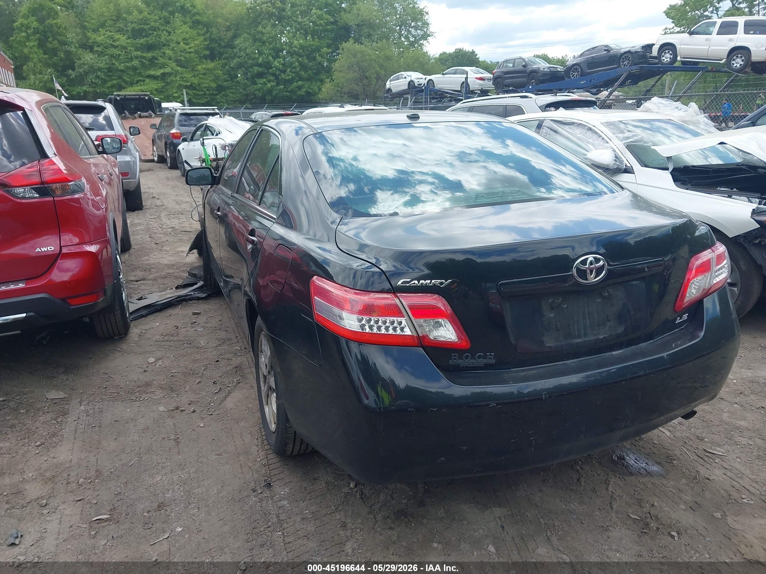 2011 Toyota Camry Le Black vin: 4T4BF3EK2BR094561