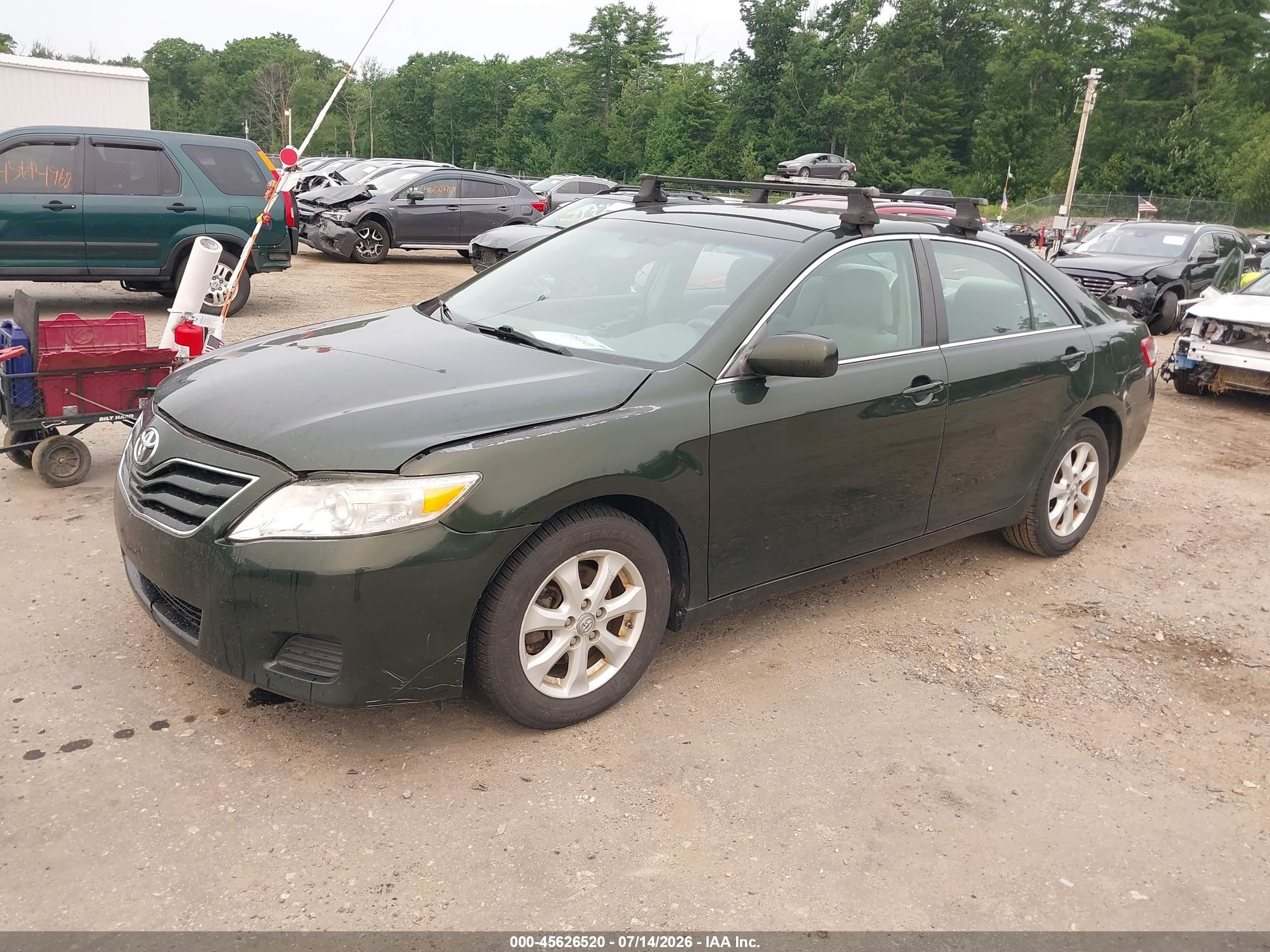 2011 Toyota Camry Le Green vin: 4T4BF3EK2BR099288