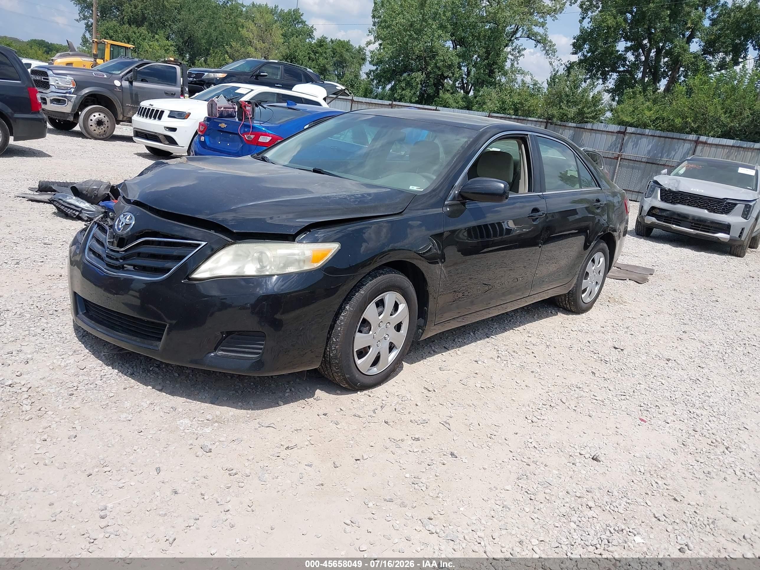 2011 Toyota Camry Le Black vin: 4T4BF3EK2BR106465