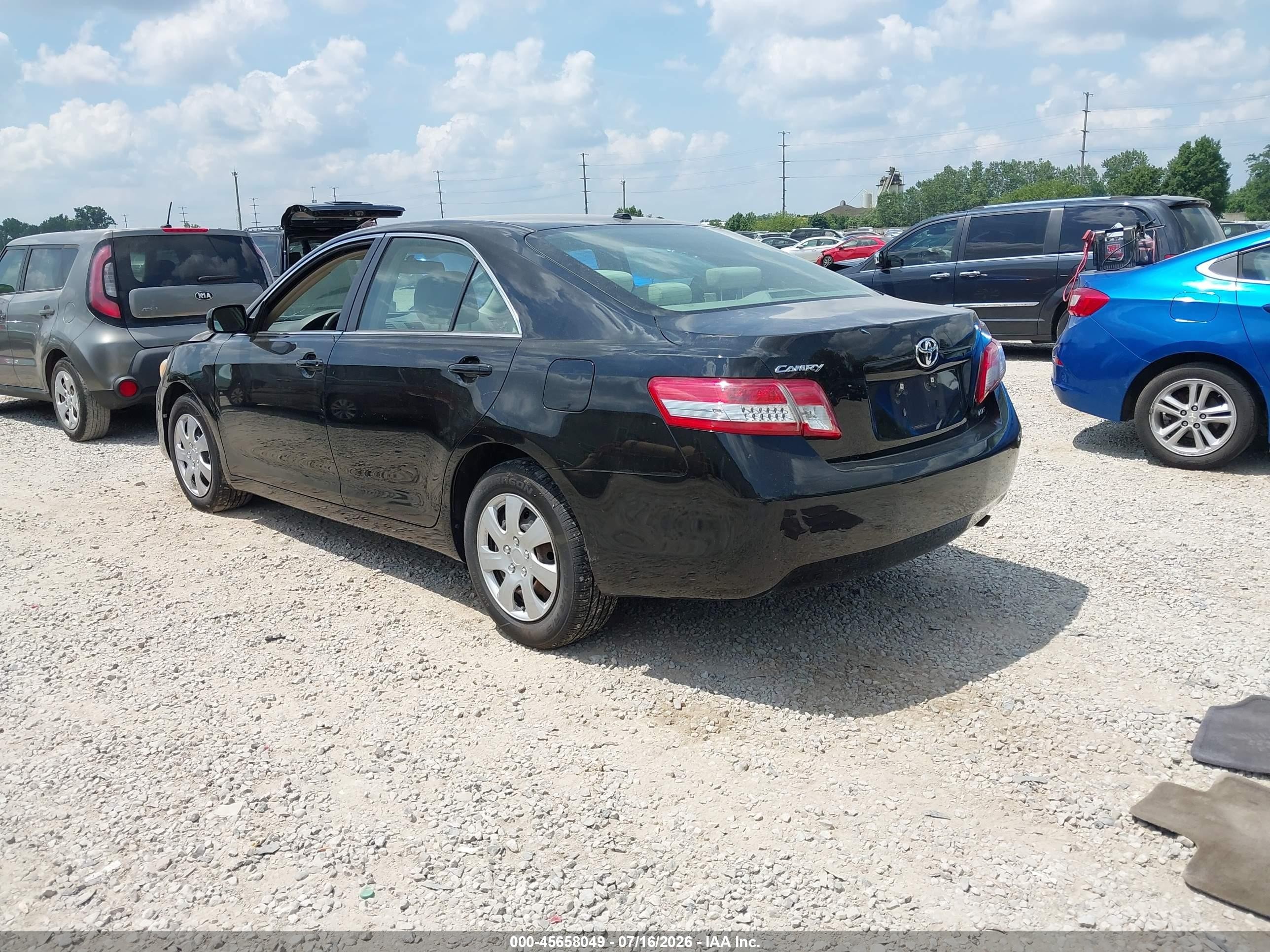 2011 Toyota Camry Le Black vin: 4T4BF3EK2BR106465