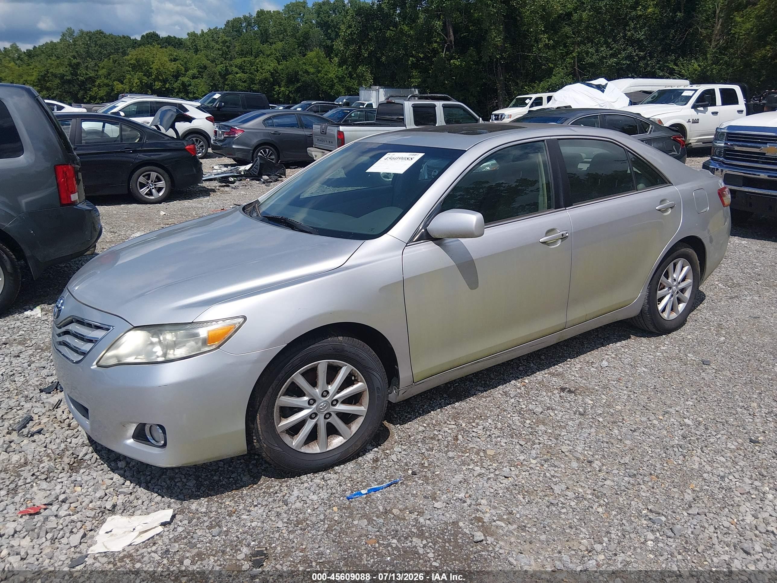 2011 Toyota Camry Xle Gray vin: 4T4BF3EK2BR112508