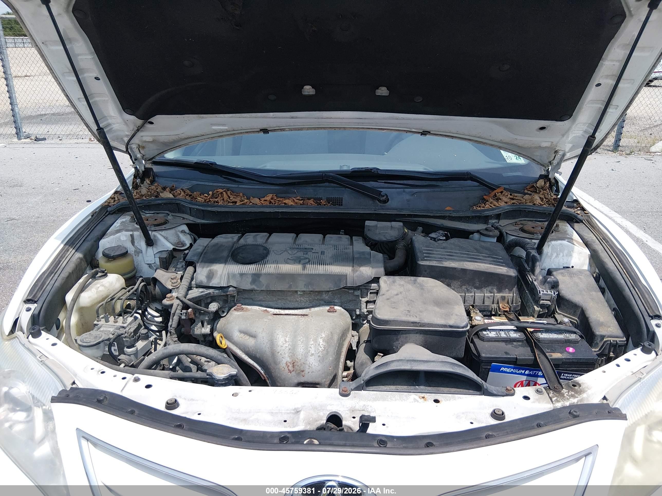 2011 Toyota Camry Le White vin: 4T4BF3EK2BR135285