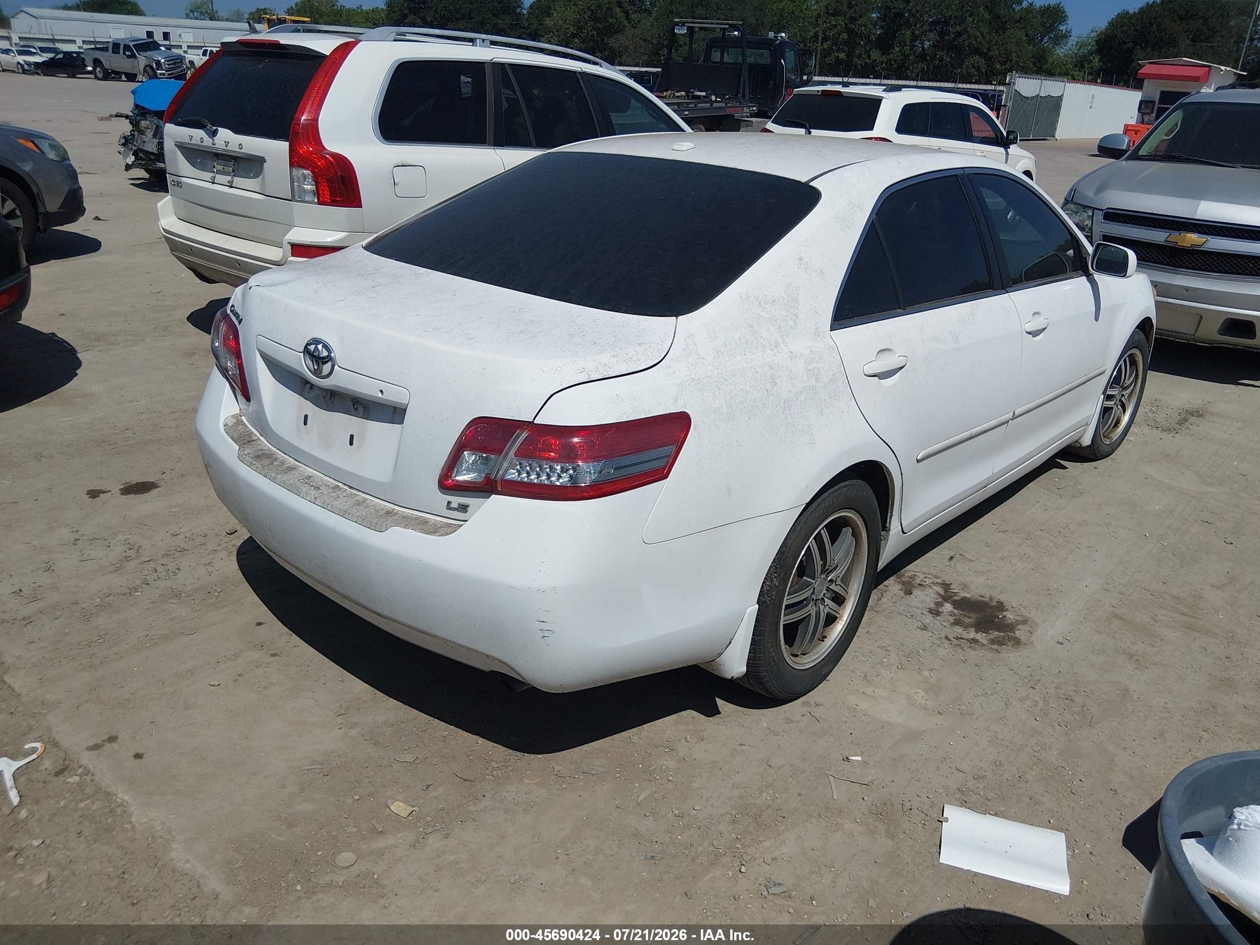 2011 Toyota Camry Le White vin: 4T4BF3EK2BR165113