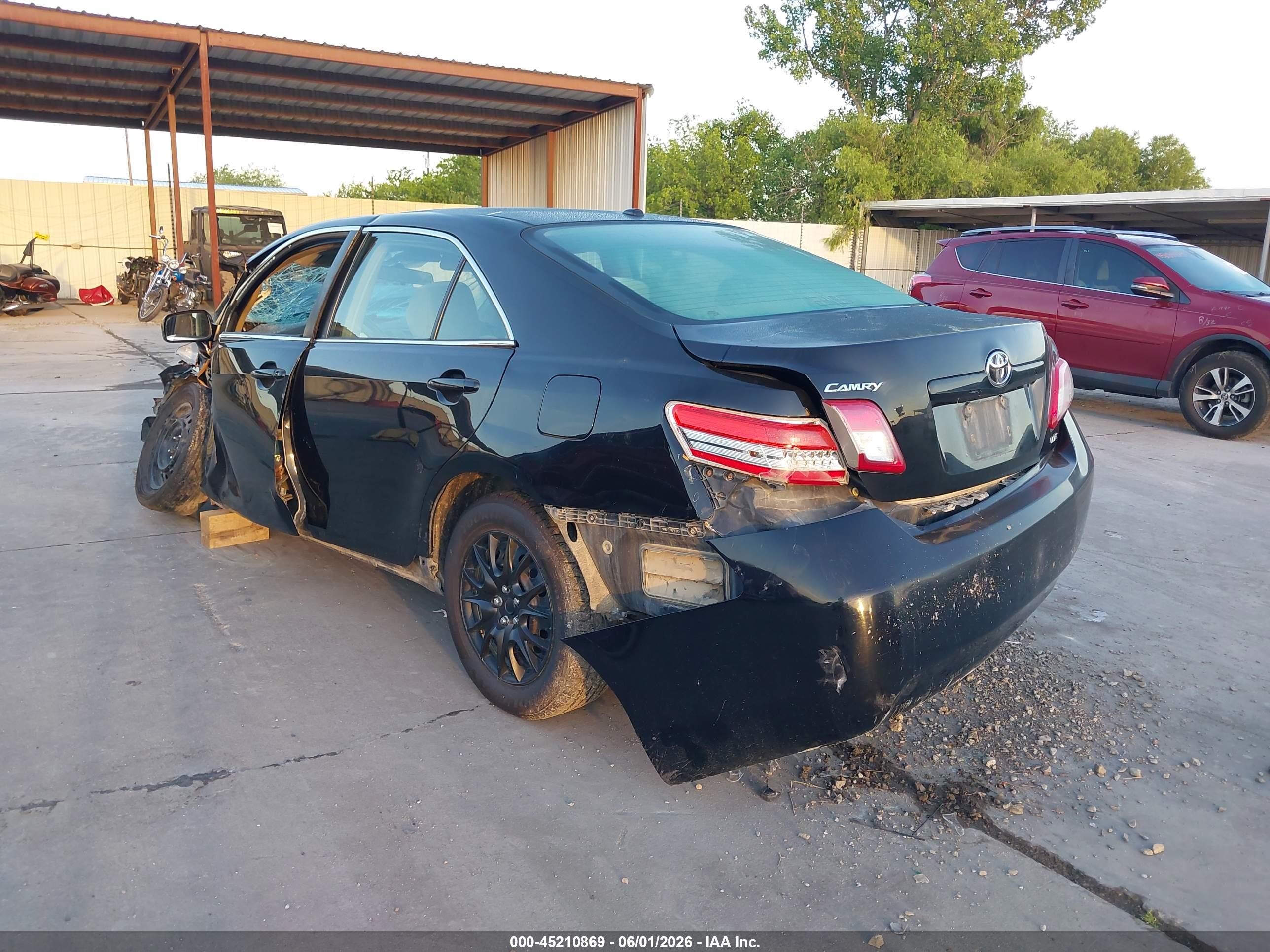 2011 Toyota Camry Le Black vin: 4T4BF3EK2BR185944