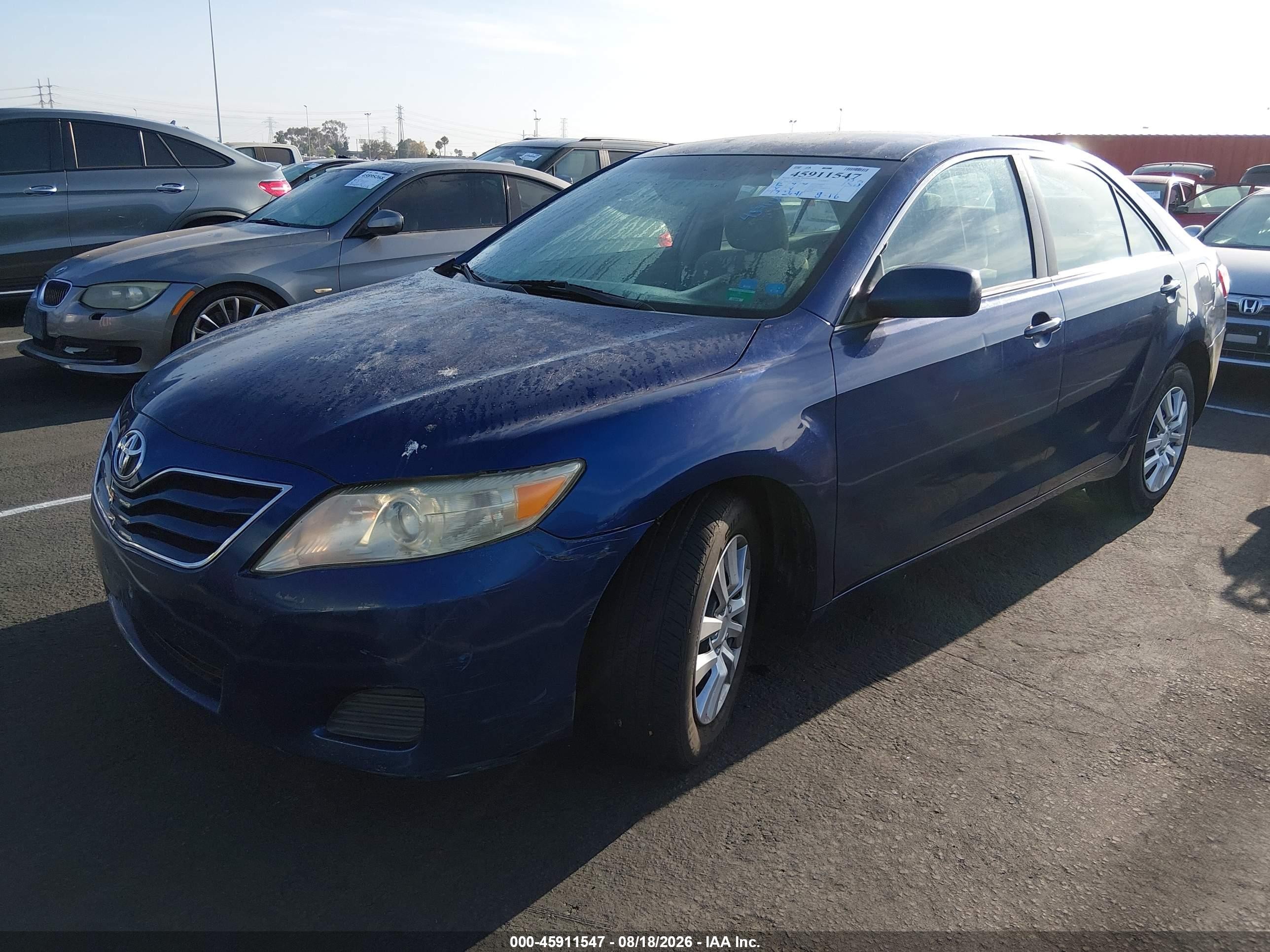 2010 Toyota Camry Le Blue vin: 4T4BF3EK3AR005045