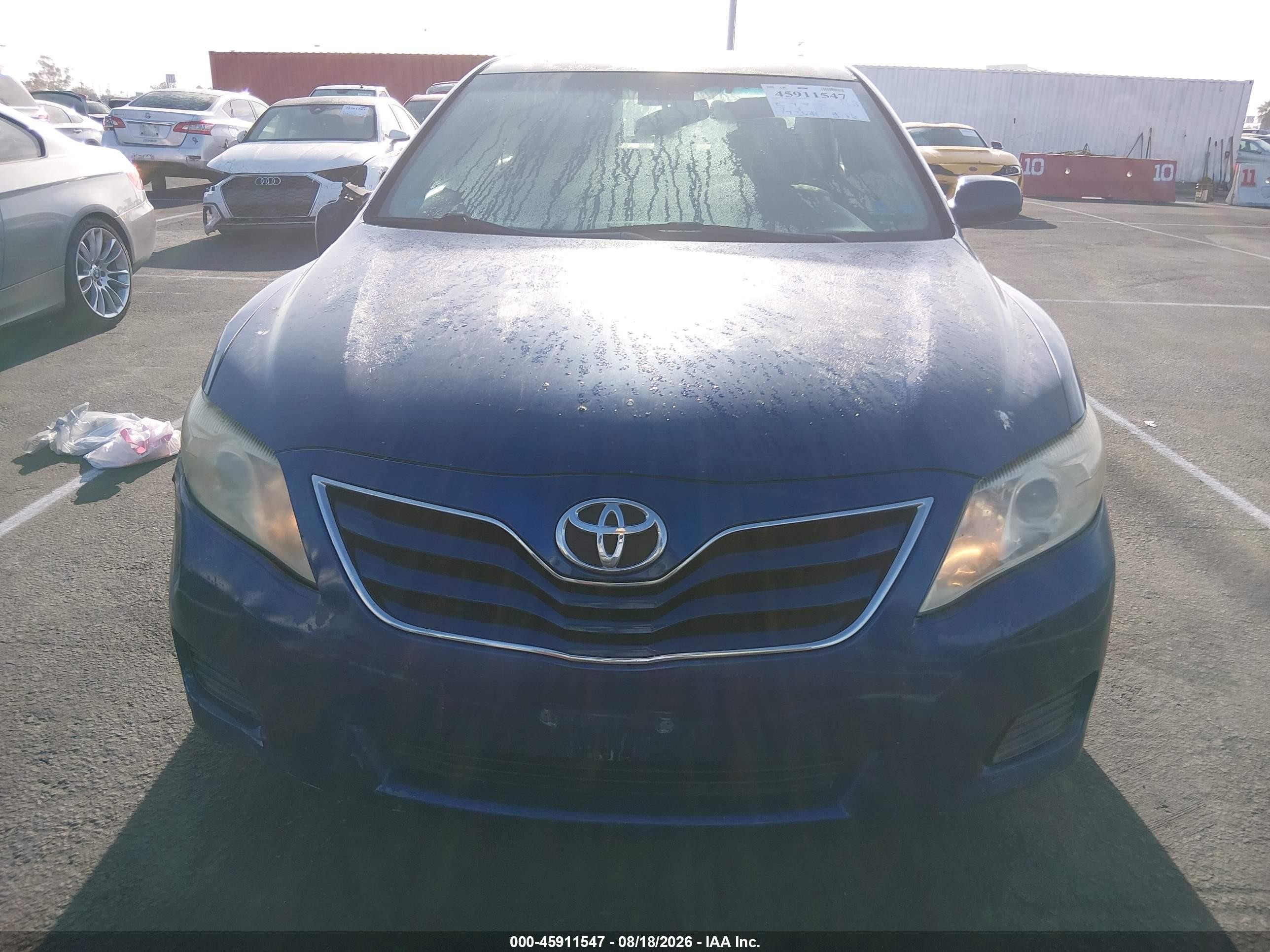 2010 Toyota Camry Le Blue vin: 4T4BF3EK3AR005045