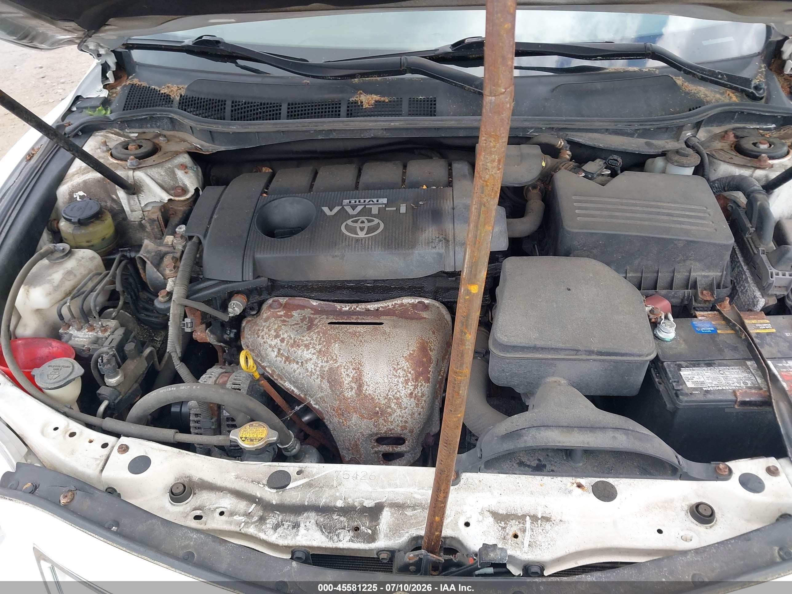 2010 Toyota Camry Xle White vin: 4T4BF3EK3AR037395