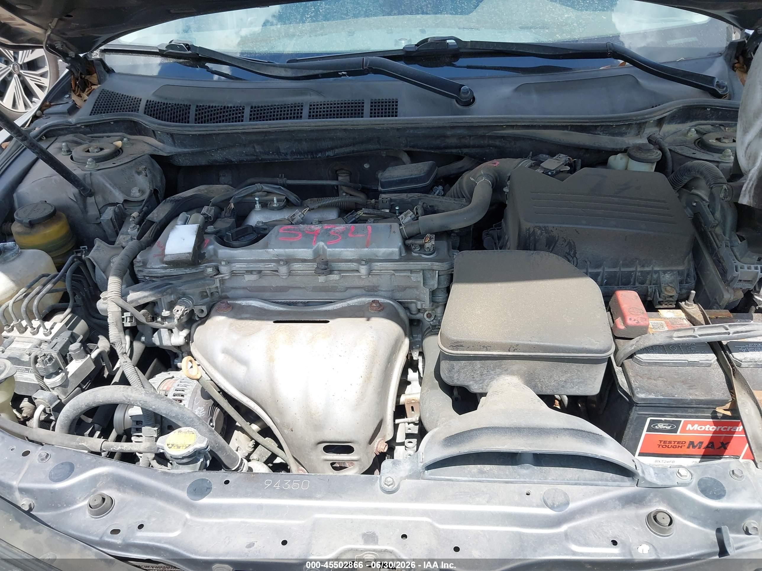 2010 Toyota Camry Le Серый vin: 4T4BF3EK3AR056318