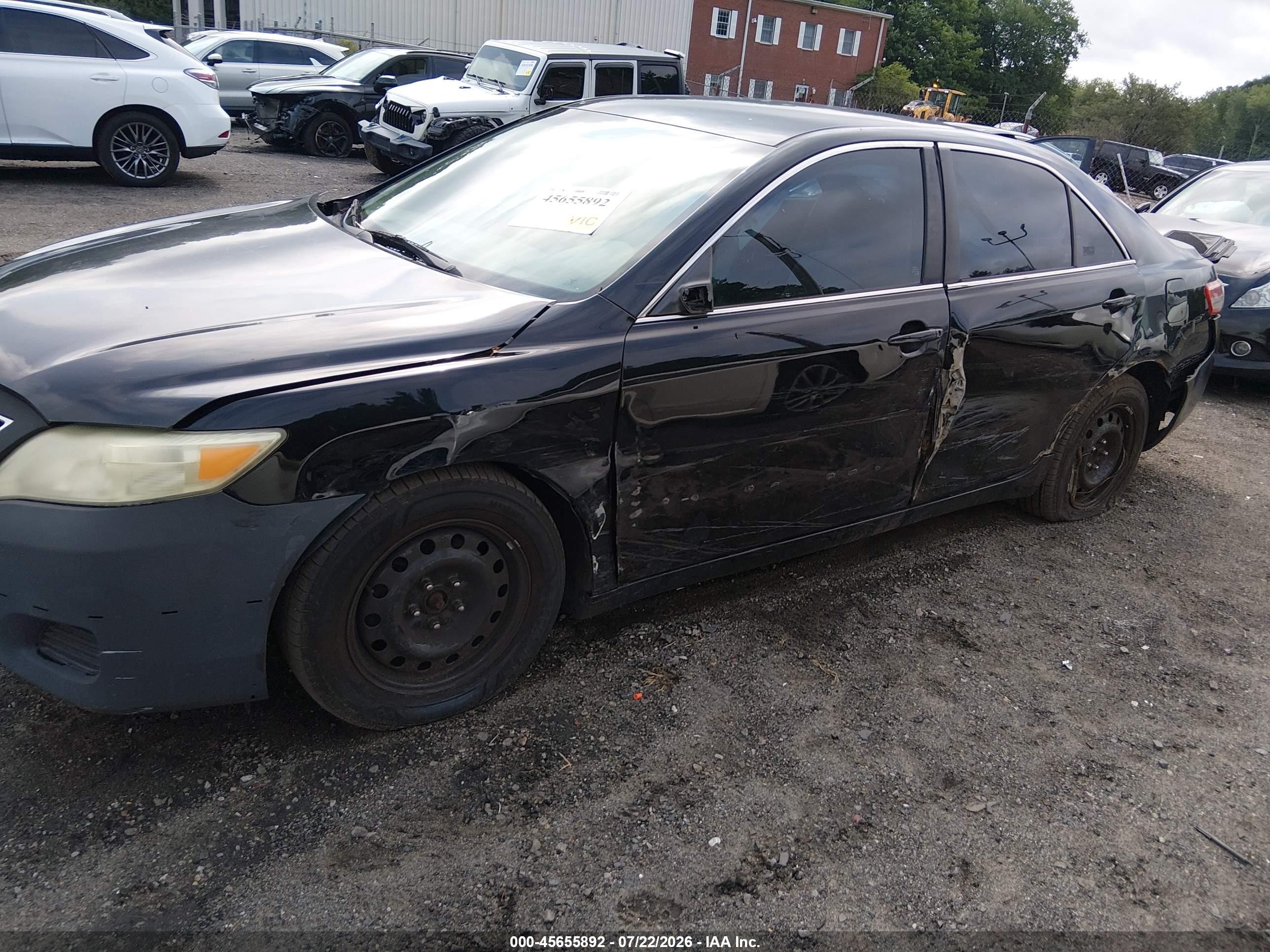 2011 Toyota Camry   Black vin: 4T4BF3EK3BR089272