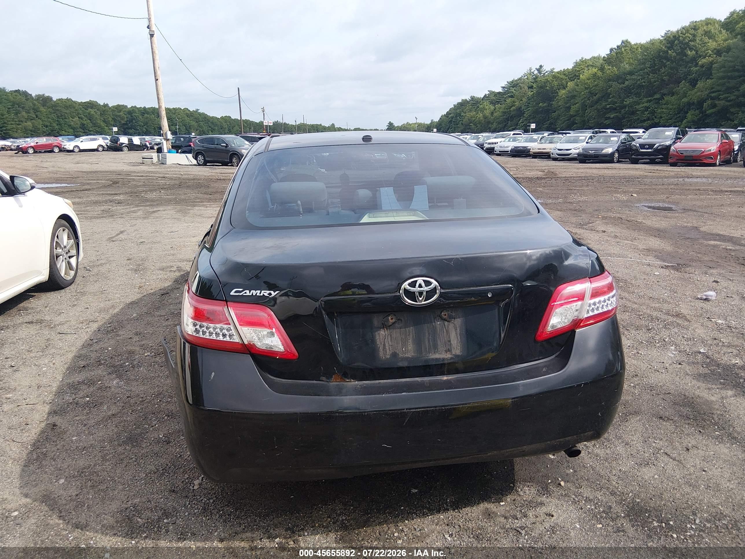 2011 Toyota Camry   Black vin: 4T4BF3EK3BR089272