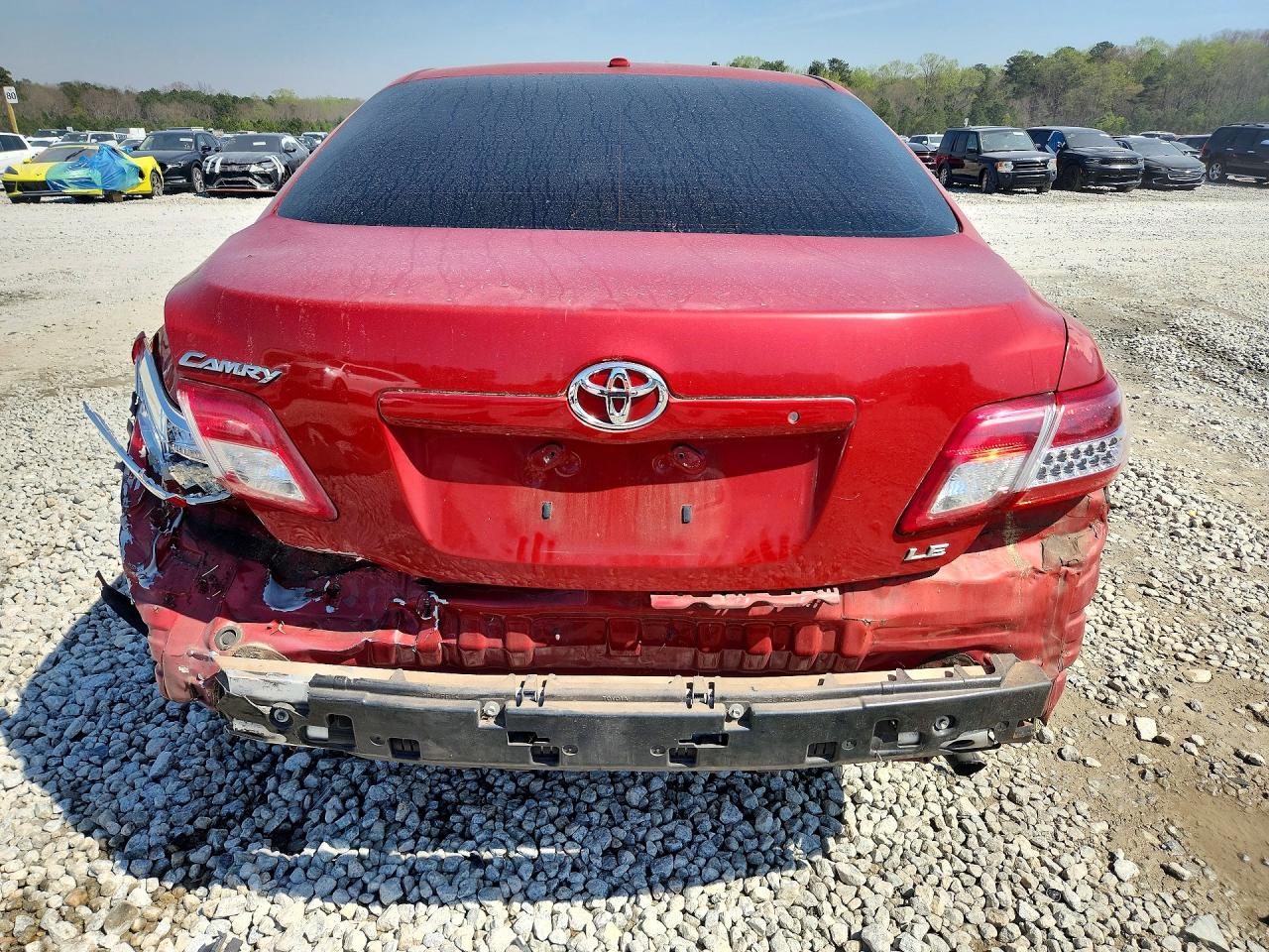 2011 Toyota Camry Le Красный vin: 4T4BF3EK3BR098764