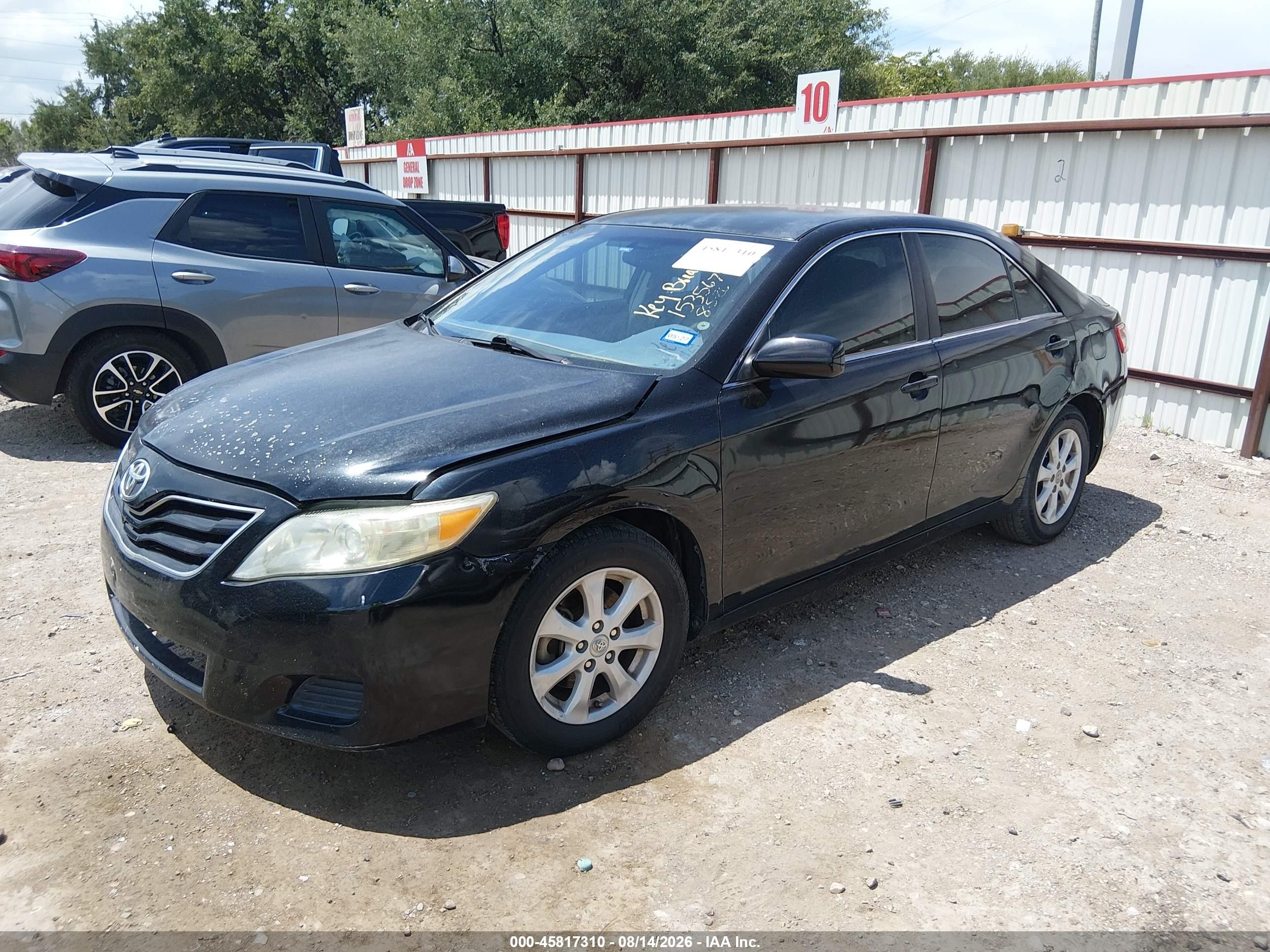 2011 Toyota Camry Le Black vin: 4T4BF3EK3BR153567