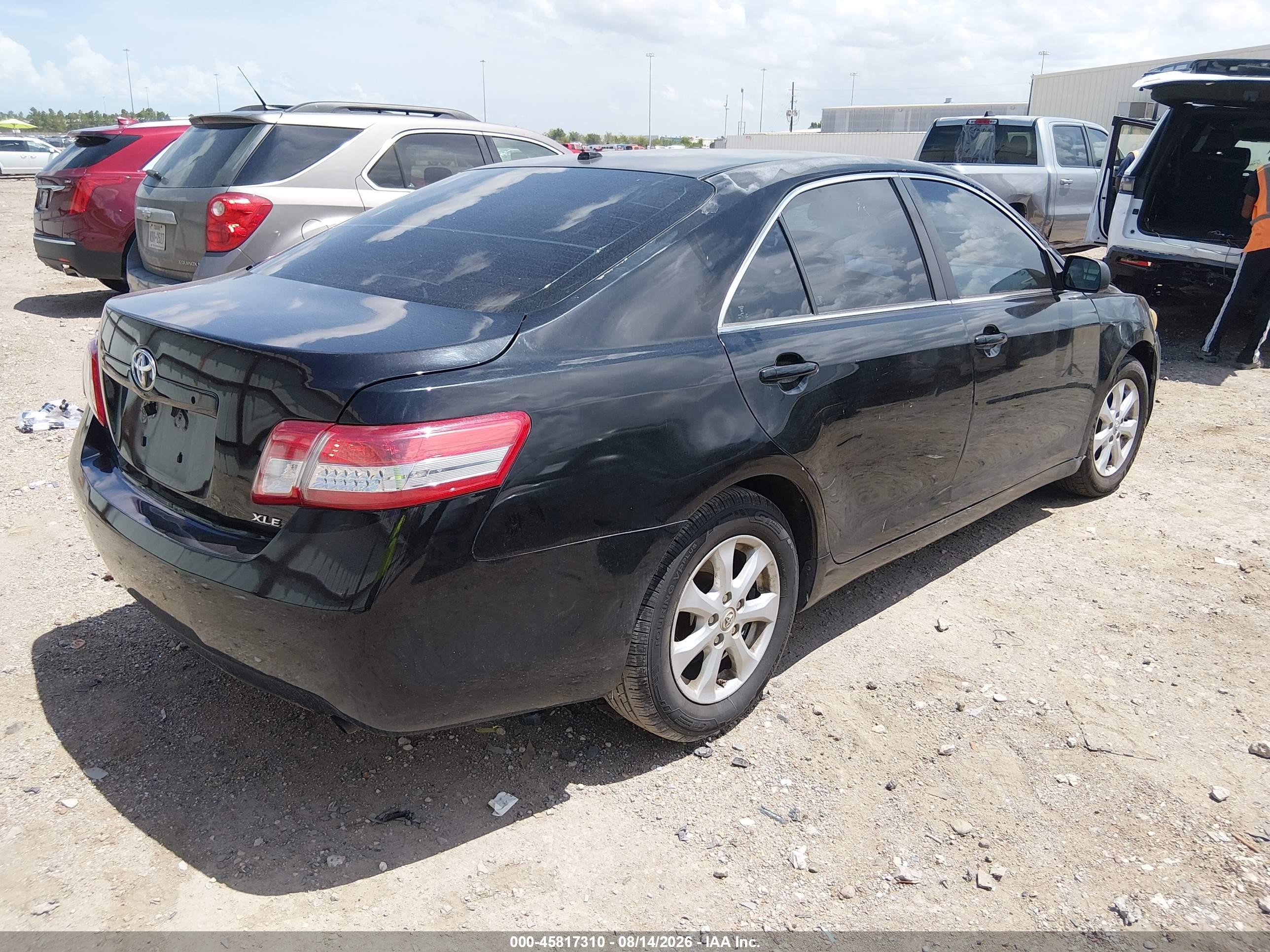 2011 Toyota Camry Le Black vin: 4T4BF3EK3BR153567