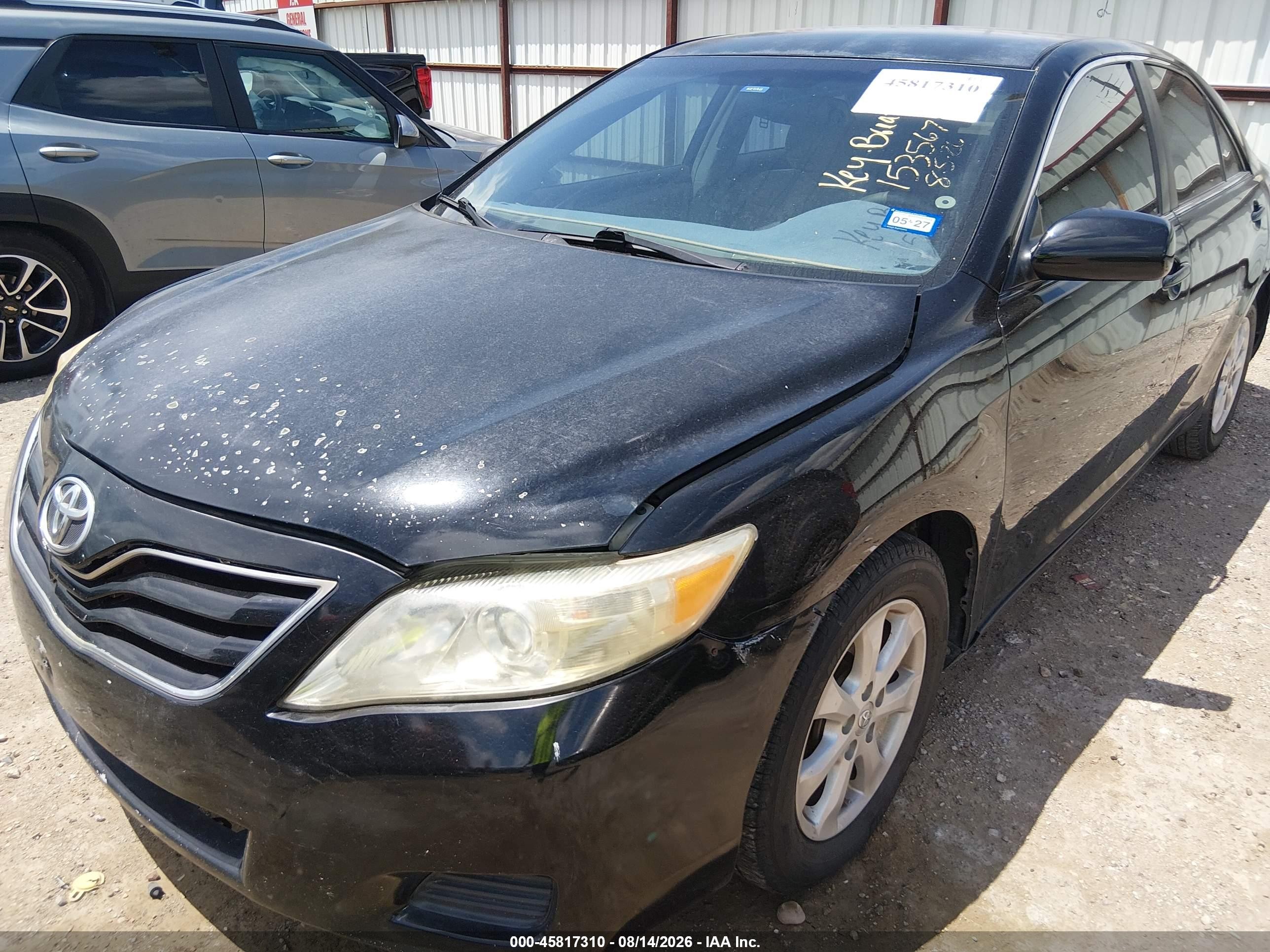 2011 Toyota Camry Le Black vin: 4T4BF3EK3BR153567