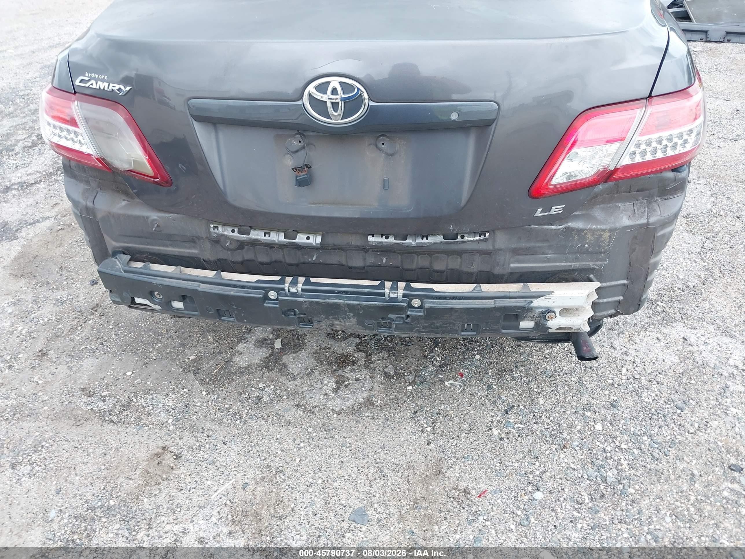 2011 Toyota Camry Le Black vin: 4T4BF3EK3BR177352