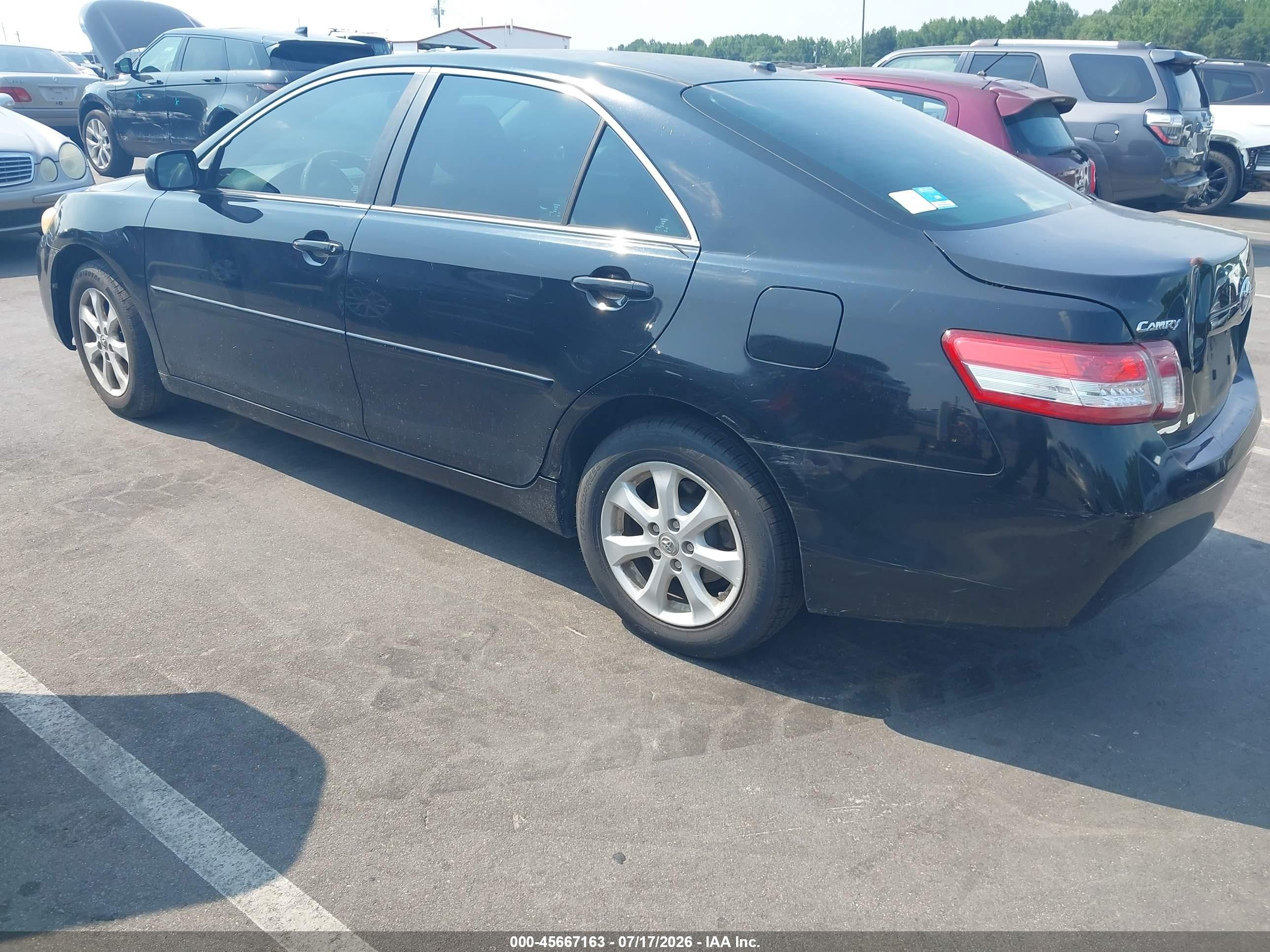 2011 Toyota Camry Le Black vin: 4T4BF3EK3BR179151