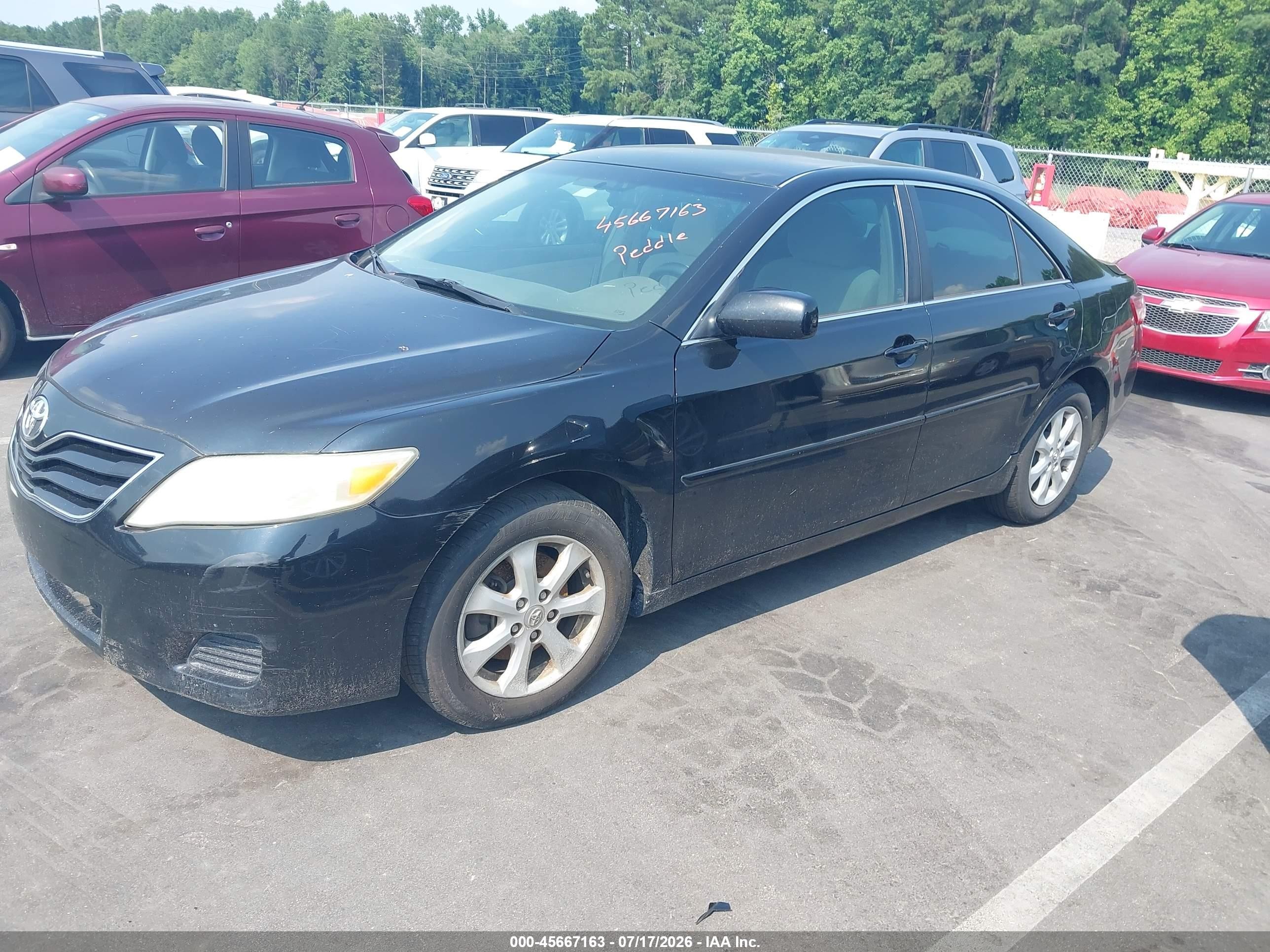 2011 Toyota Camry Le Black vin: 4T4BF3EK3BR179151