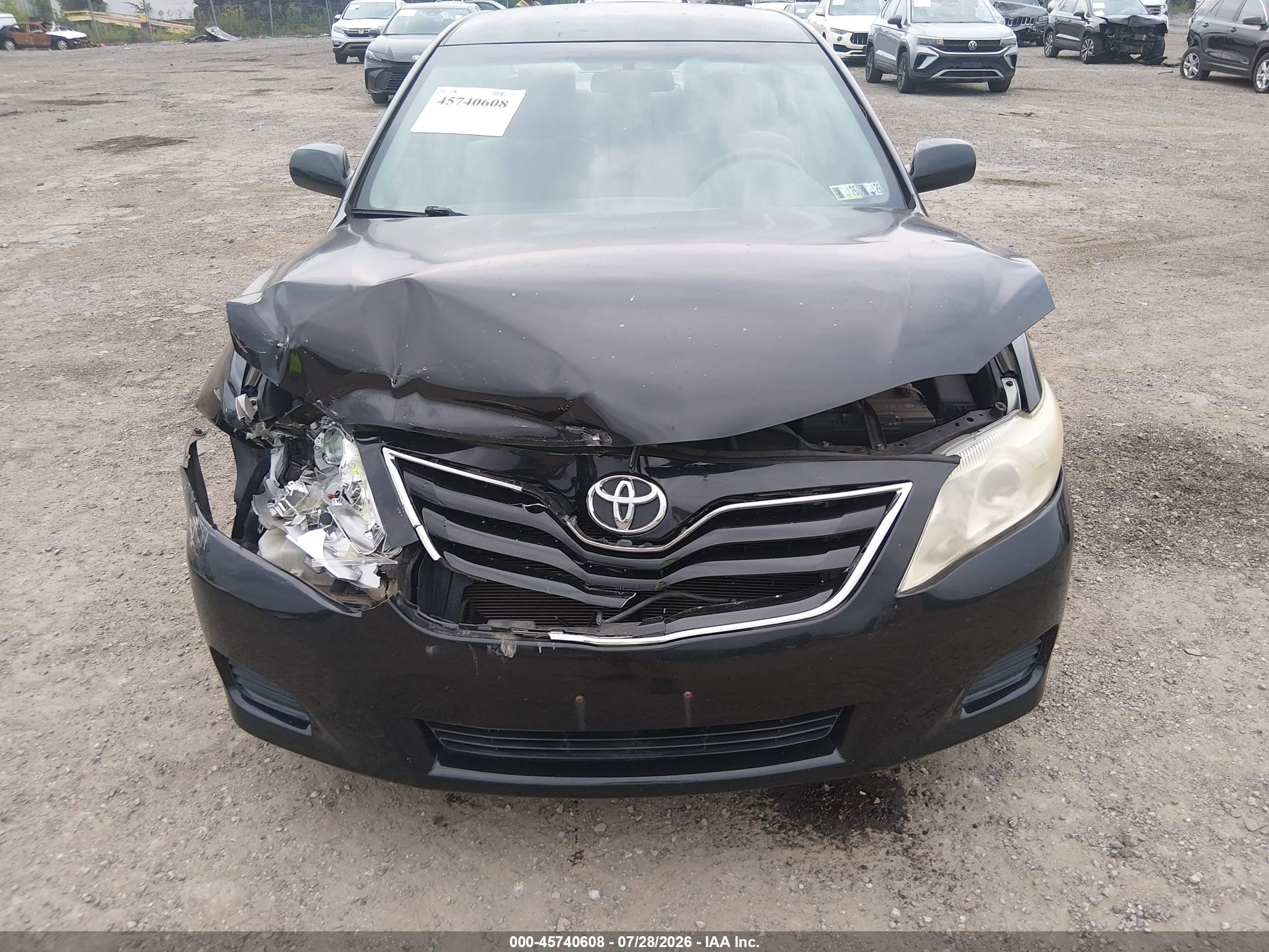 2011 Toyota Camry Le Черный vin: 4T4BF3EK3BR192501