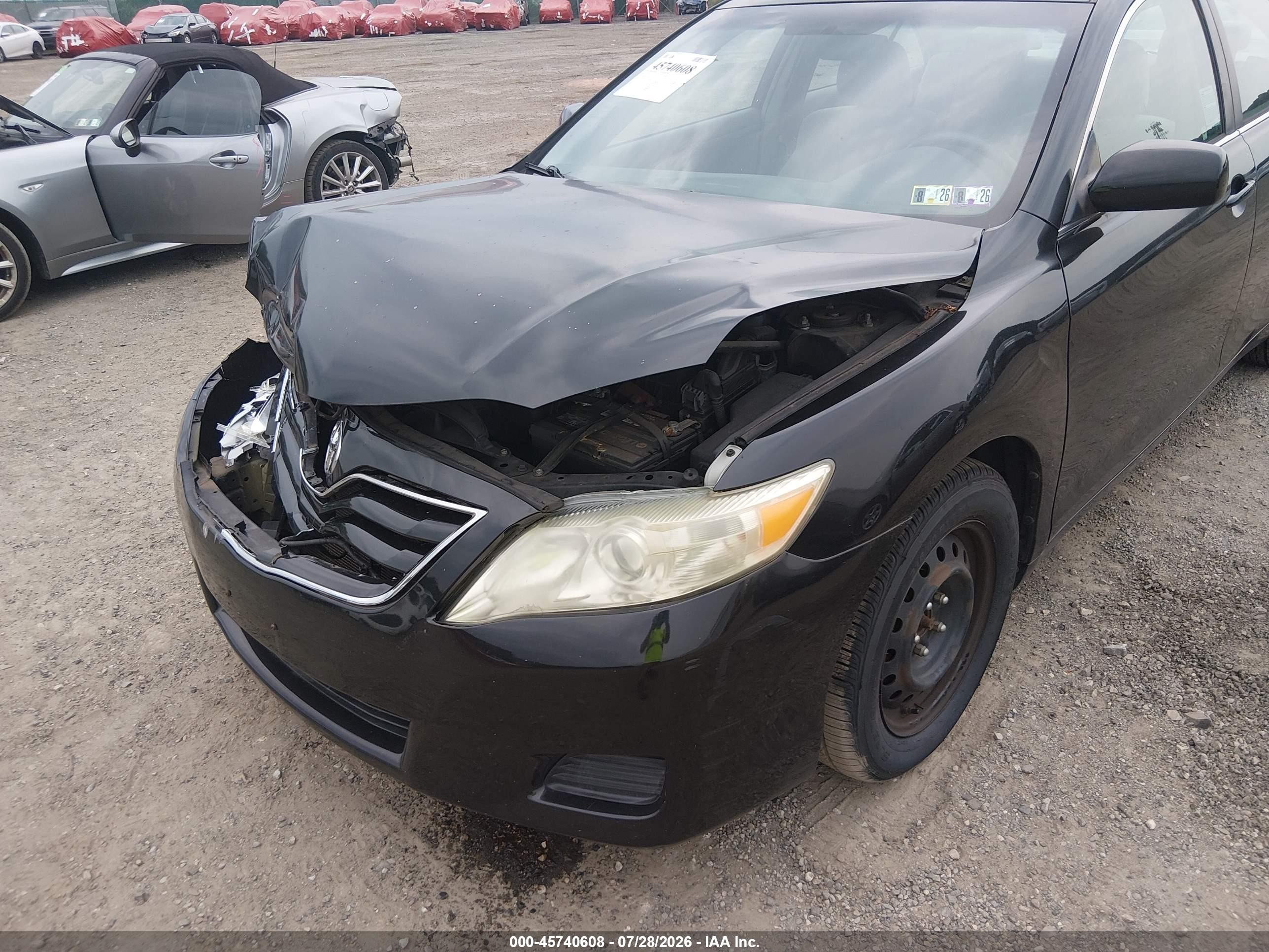 2011 Toyota Camry Le Черный vin: 4T4BF3EK3BR192501