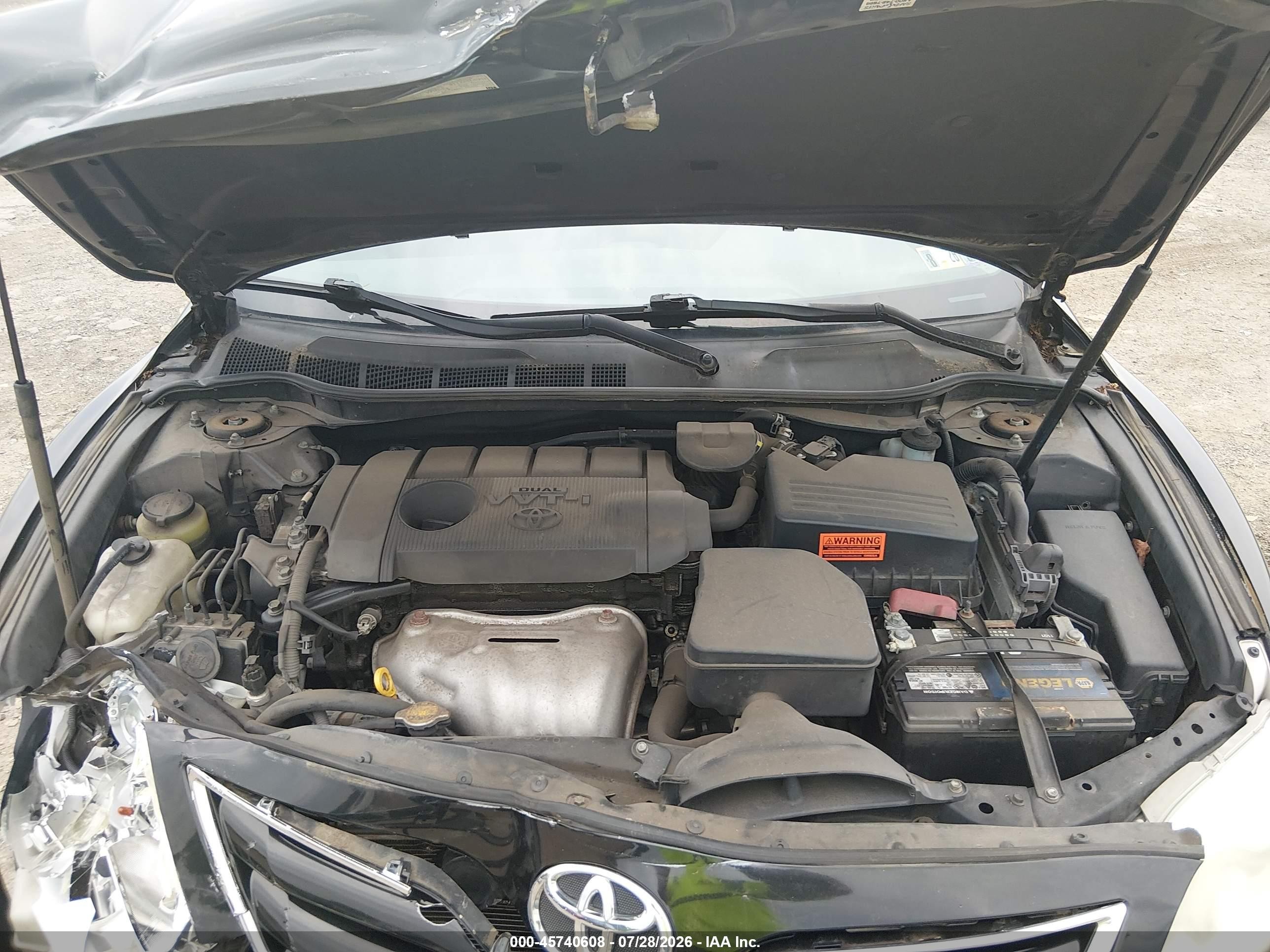 2011 Toyota Camry Le Черный vin: 4T4BF3EK3BR192501