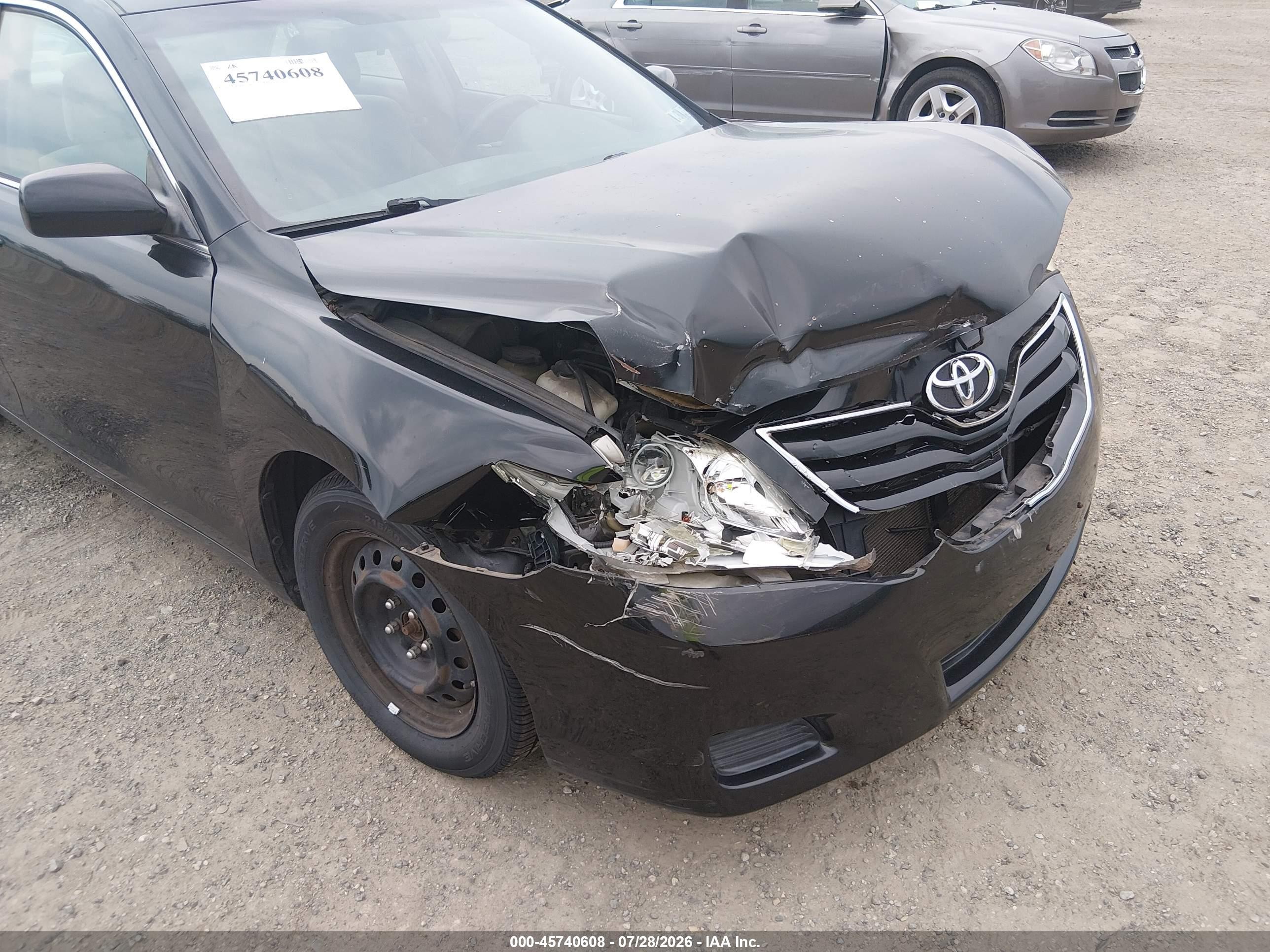 2011 Toyota Camry Le Черный vin: 4T4BF3EK3BR192501
