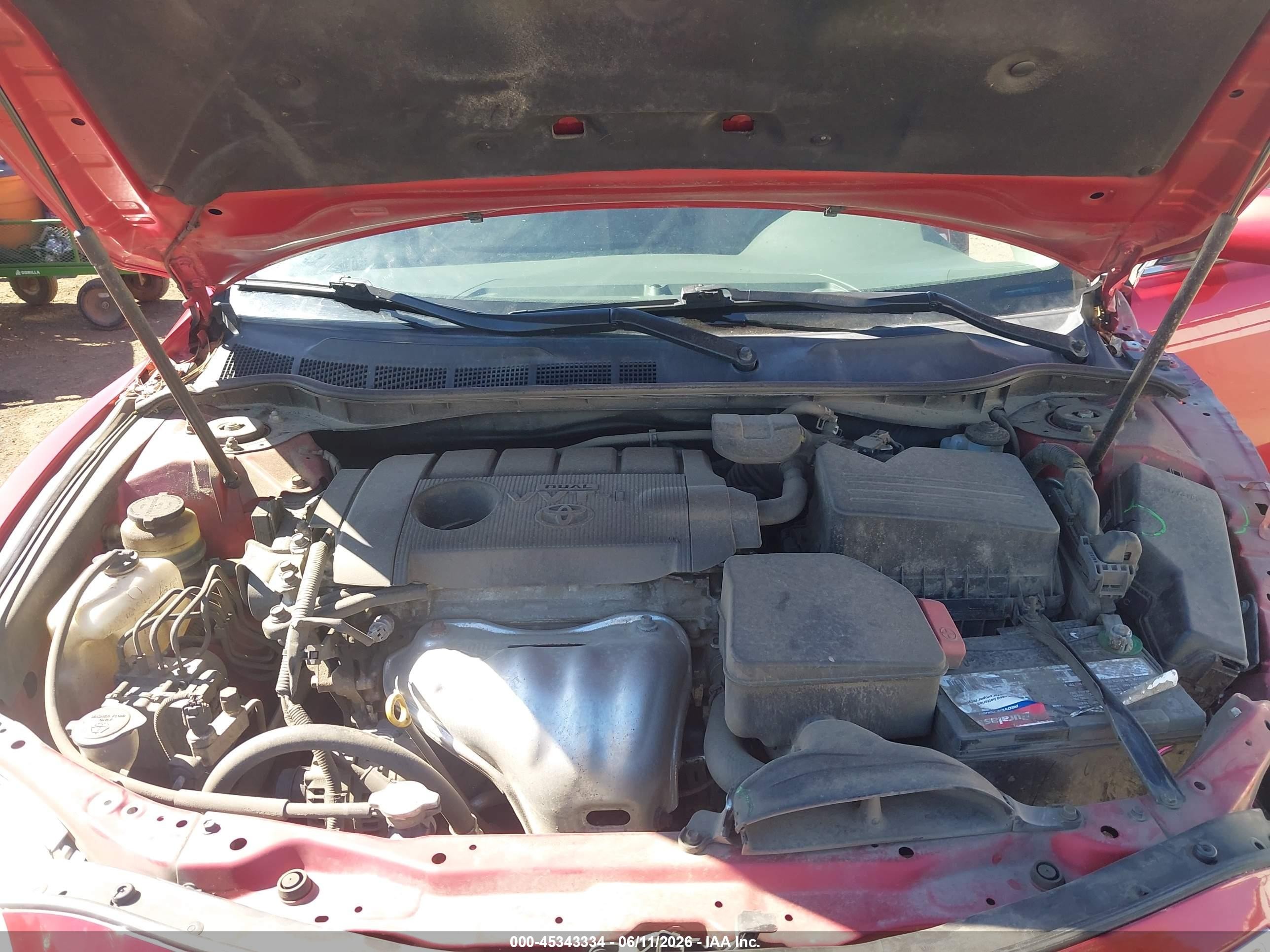 2011 Toyota Camry Le Red vin: 4T4BF3EK3BR207658