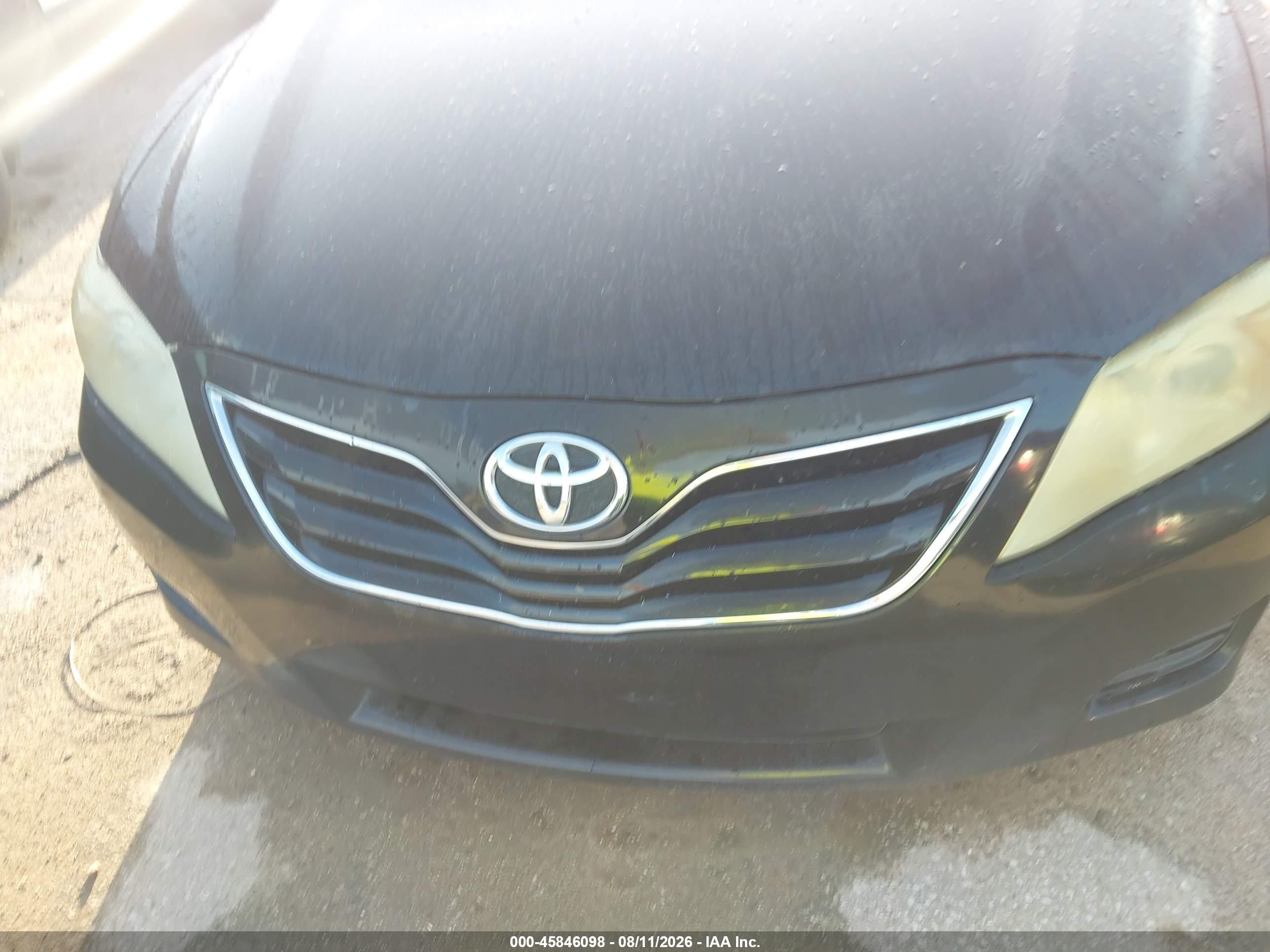 2010 Toyota Camry Le Черный vin: 4T4BF3EK4AR006169