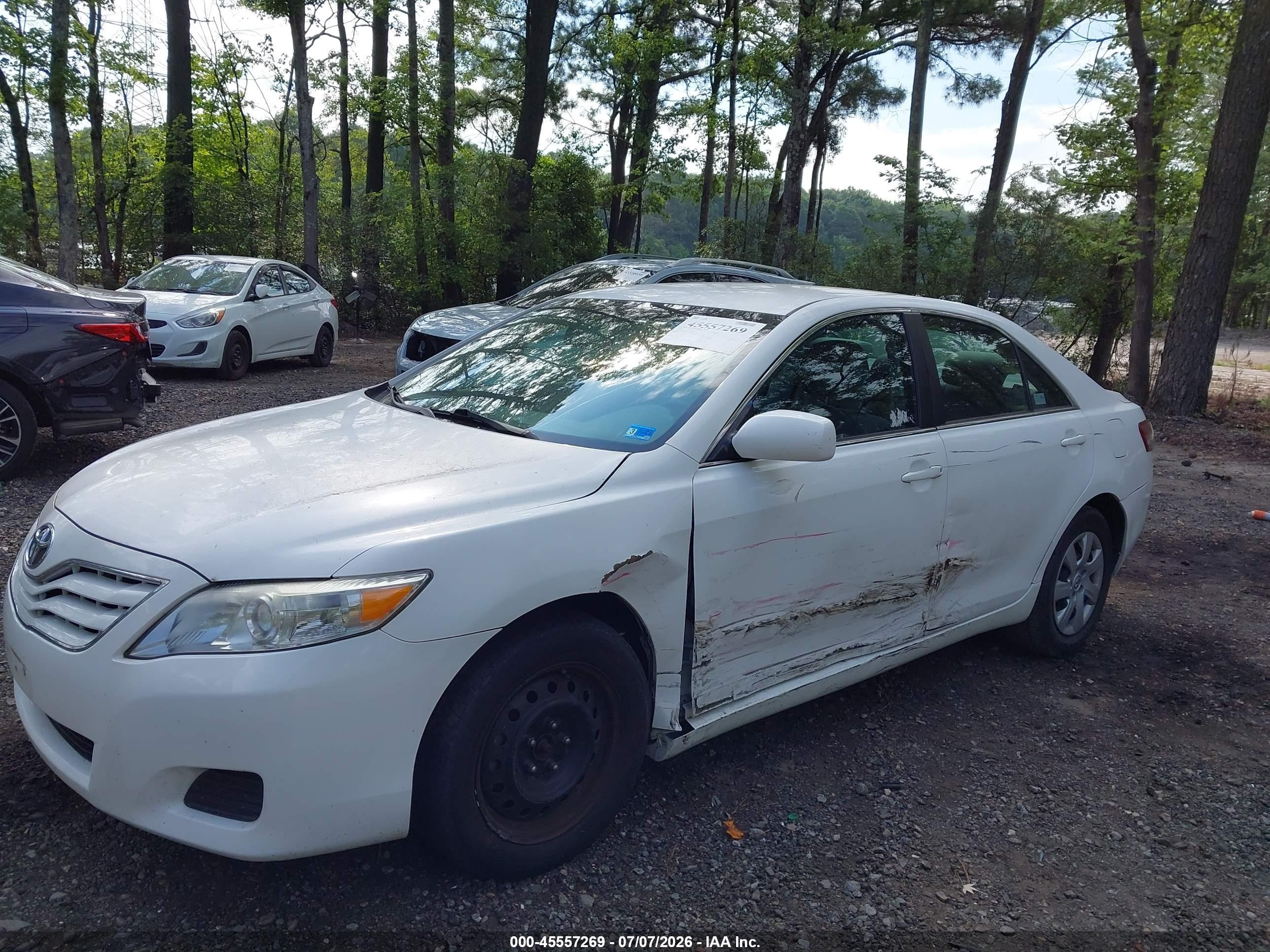 2010 Toyota Camry   White vin: 4T4BF3EK4AR034862