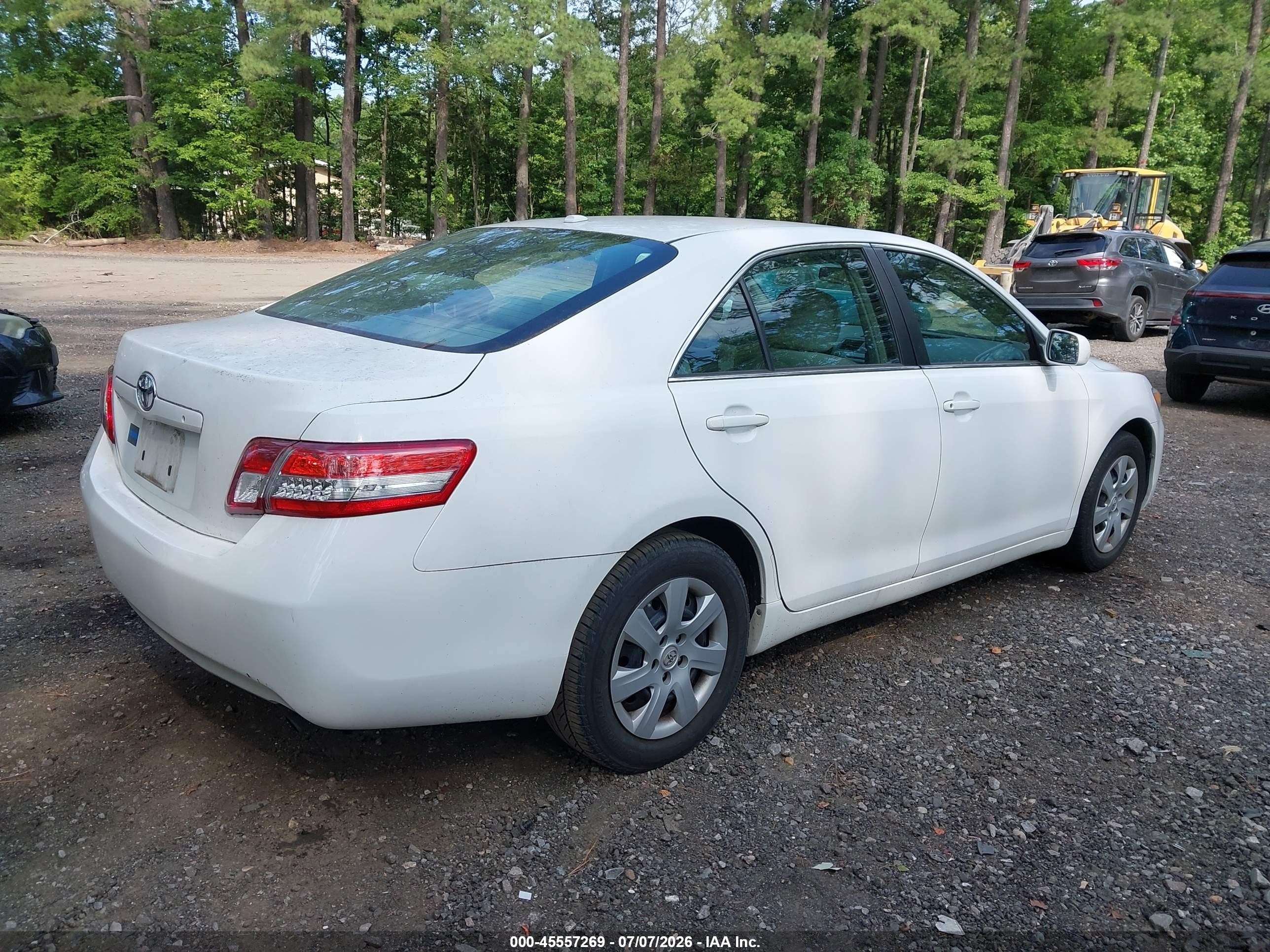 2010 Toyota Camry   White vin: 4T4BF3EK4AR034862