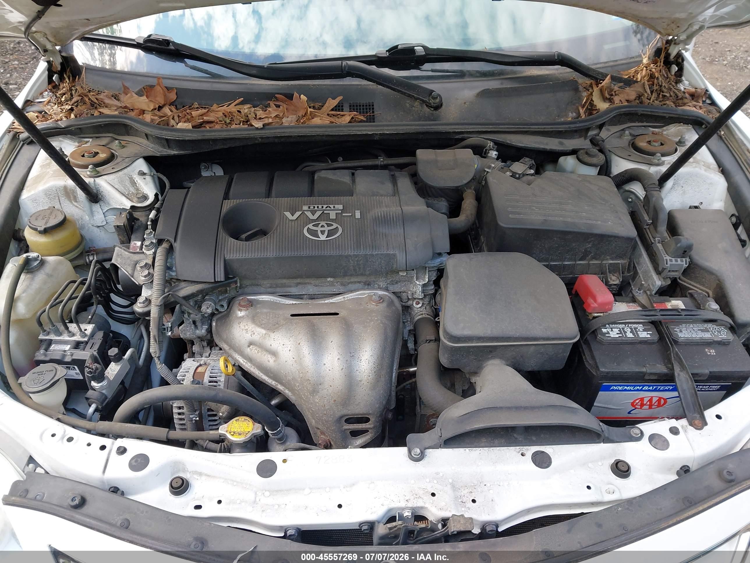 2010 Toyota Camry   White vin: 4T4BF3EK4AR034862