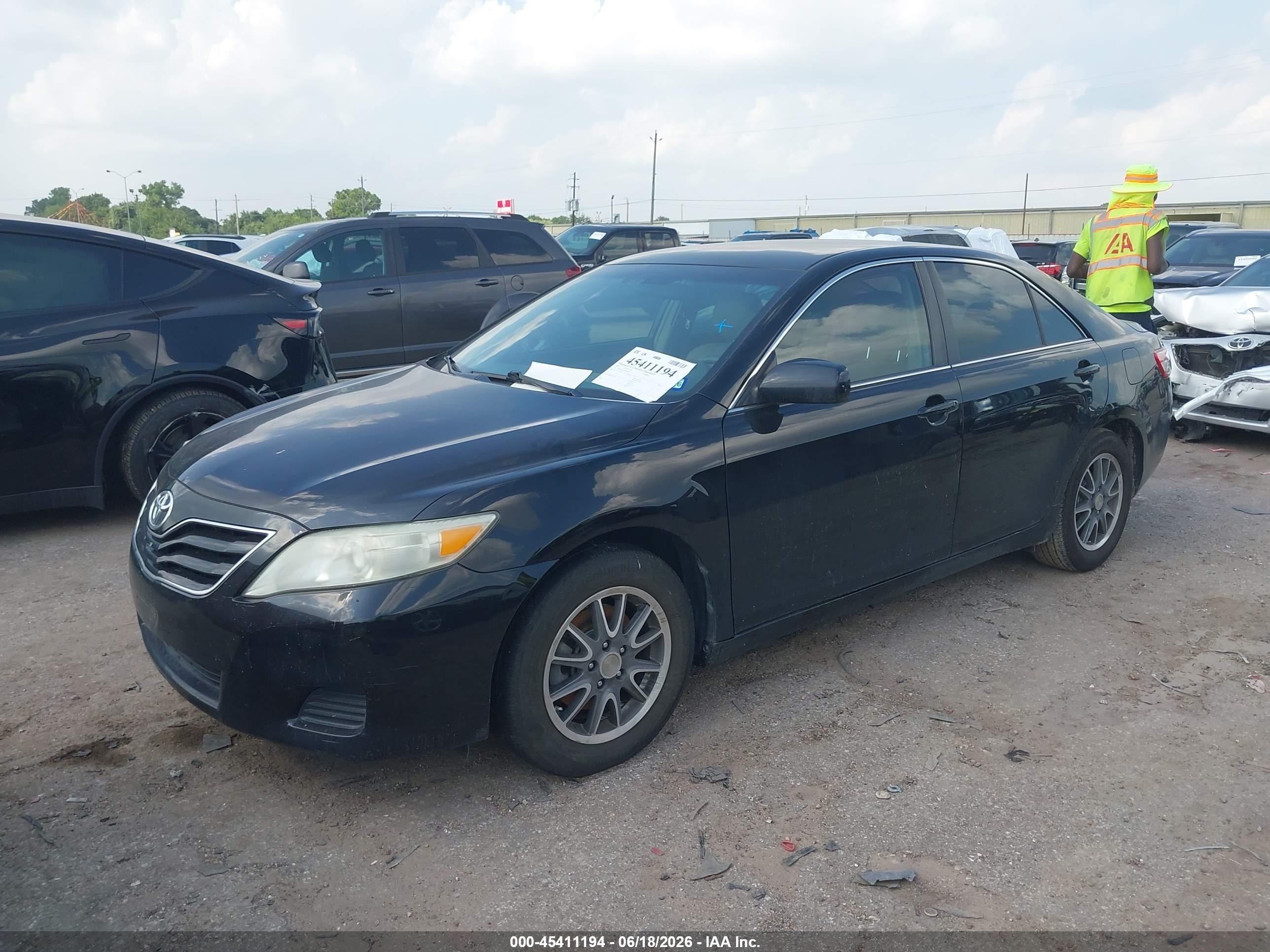 2010 Toyota Camry Le Black vin: 4T4BF3EK4AR054352
