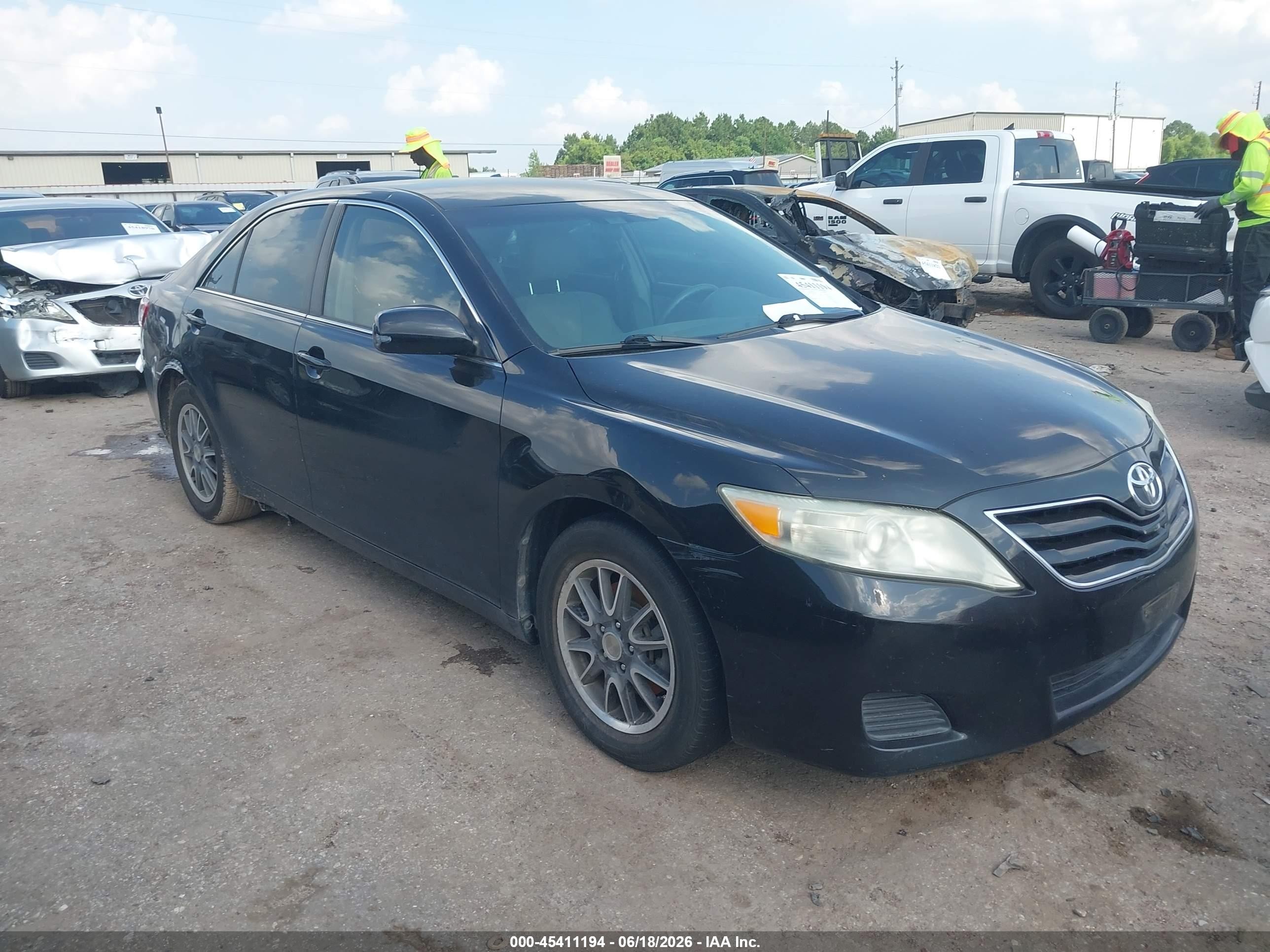 2010 Toyota Camry Le Black vin: 4T4BF3EK4AR054352