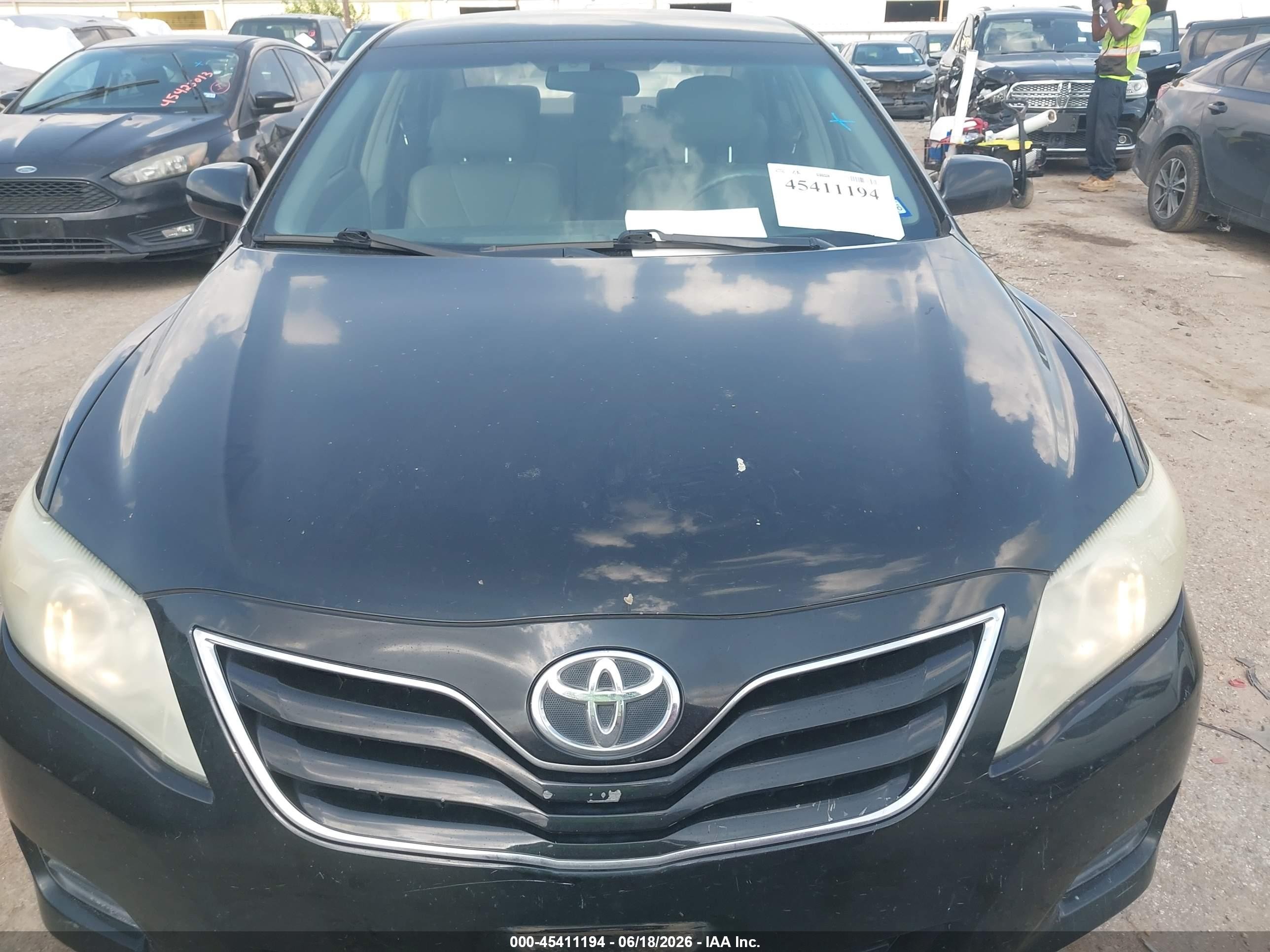 2010 Toyota Camry Le Black vin: 4T4BF3EK4AR054352