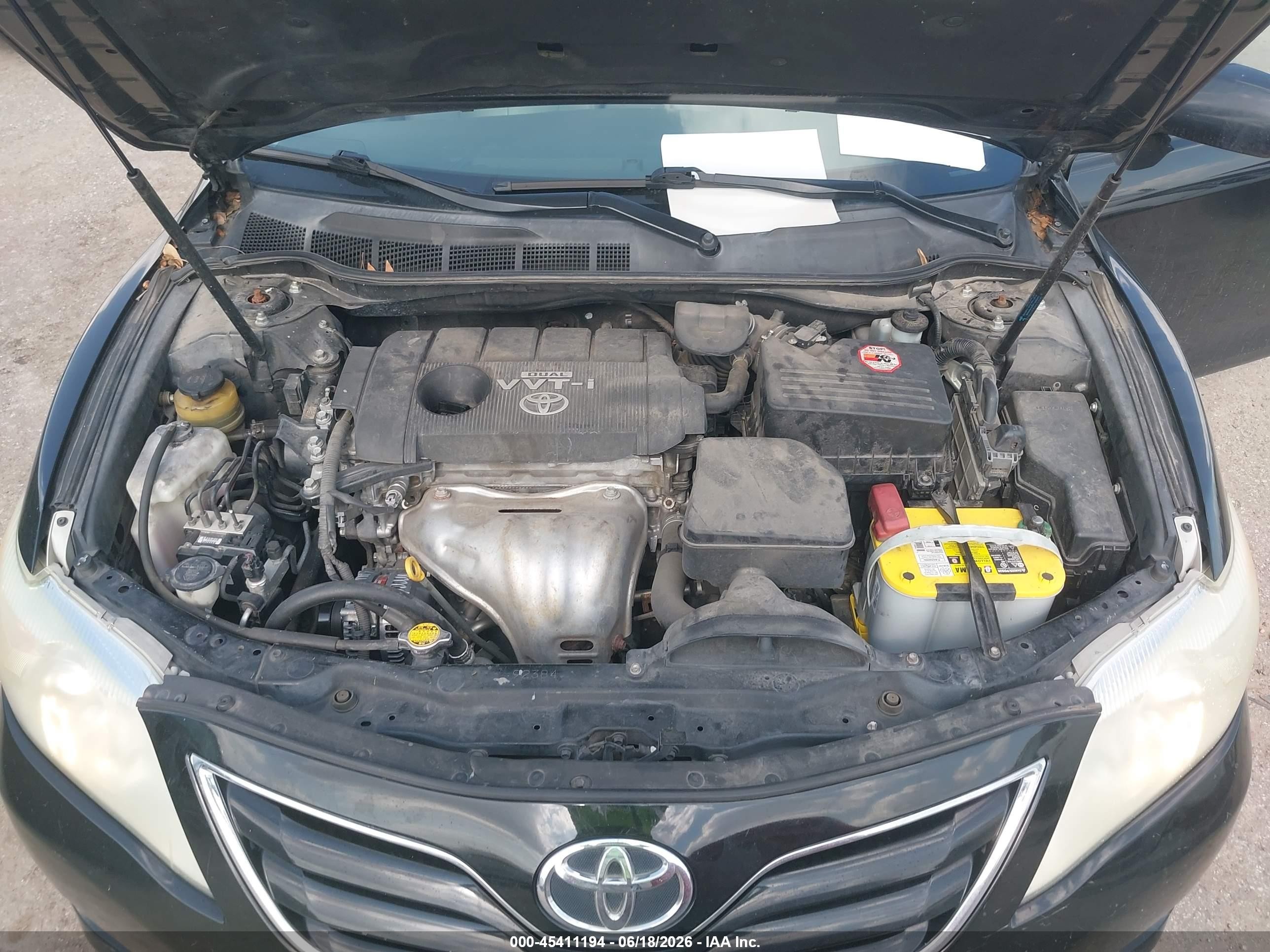 2010 Toyota Camry Le Black vin: 4T4BF3EK4AR054352