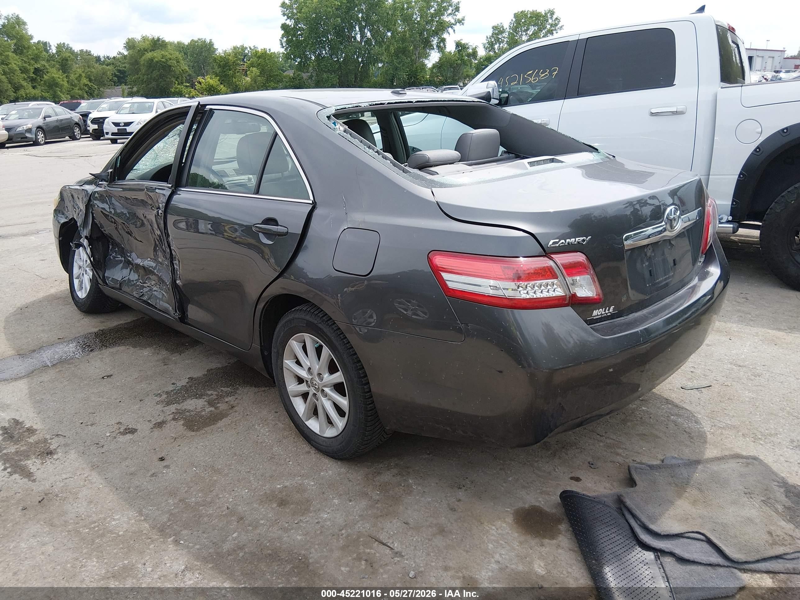 2010 Toyota Camry Xle Green vin: 4T4BF3EK4AR078134