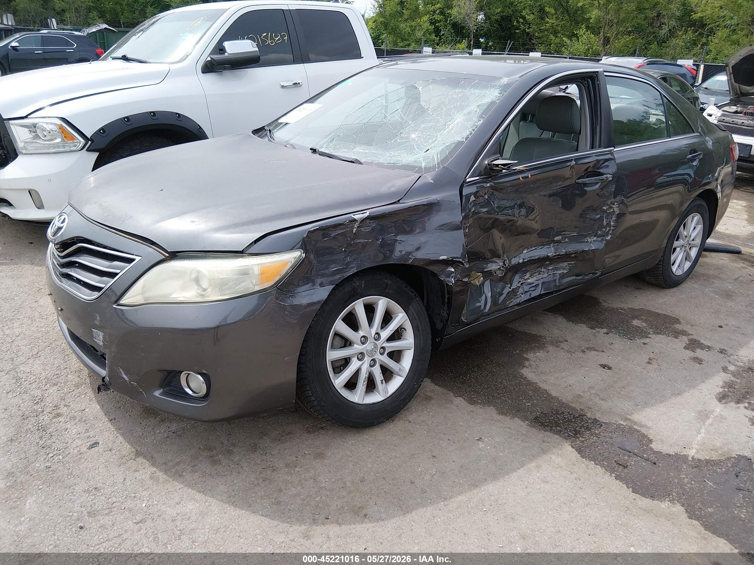 2010 Toyota Camry Xle Green vin: 4T4BF3EK4AR078134
