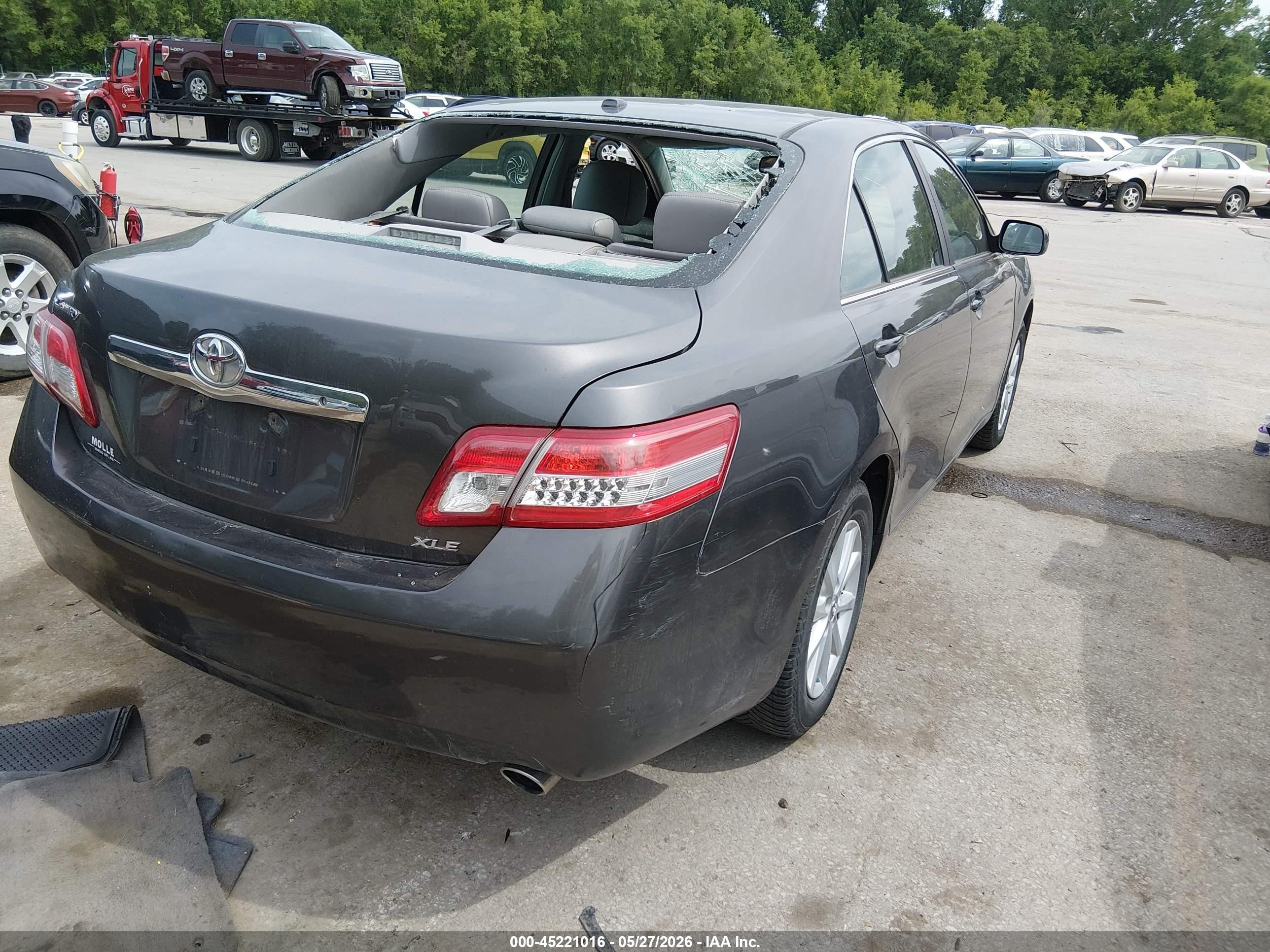 2010 Toyota Camry Xle Green vin: 4T4BF3EK4AR078134