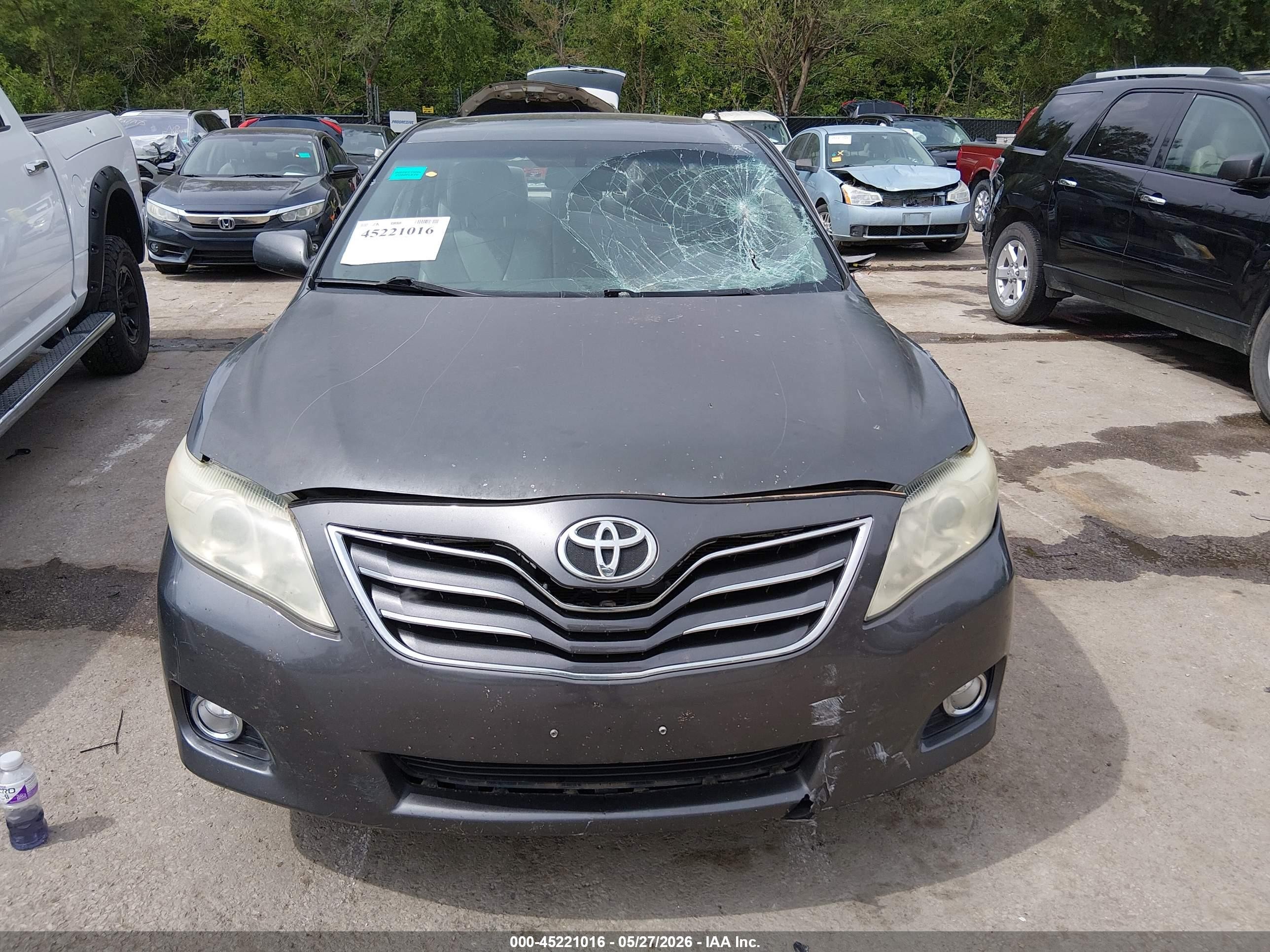 2010 Toyota Camry Xle Green vin: 4T4BF3EK4AR078134