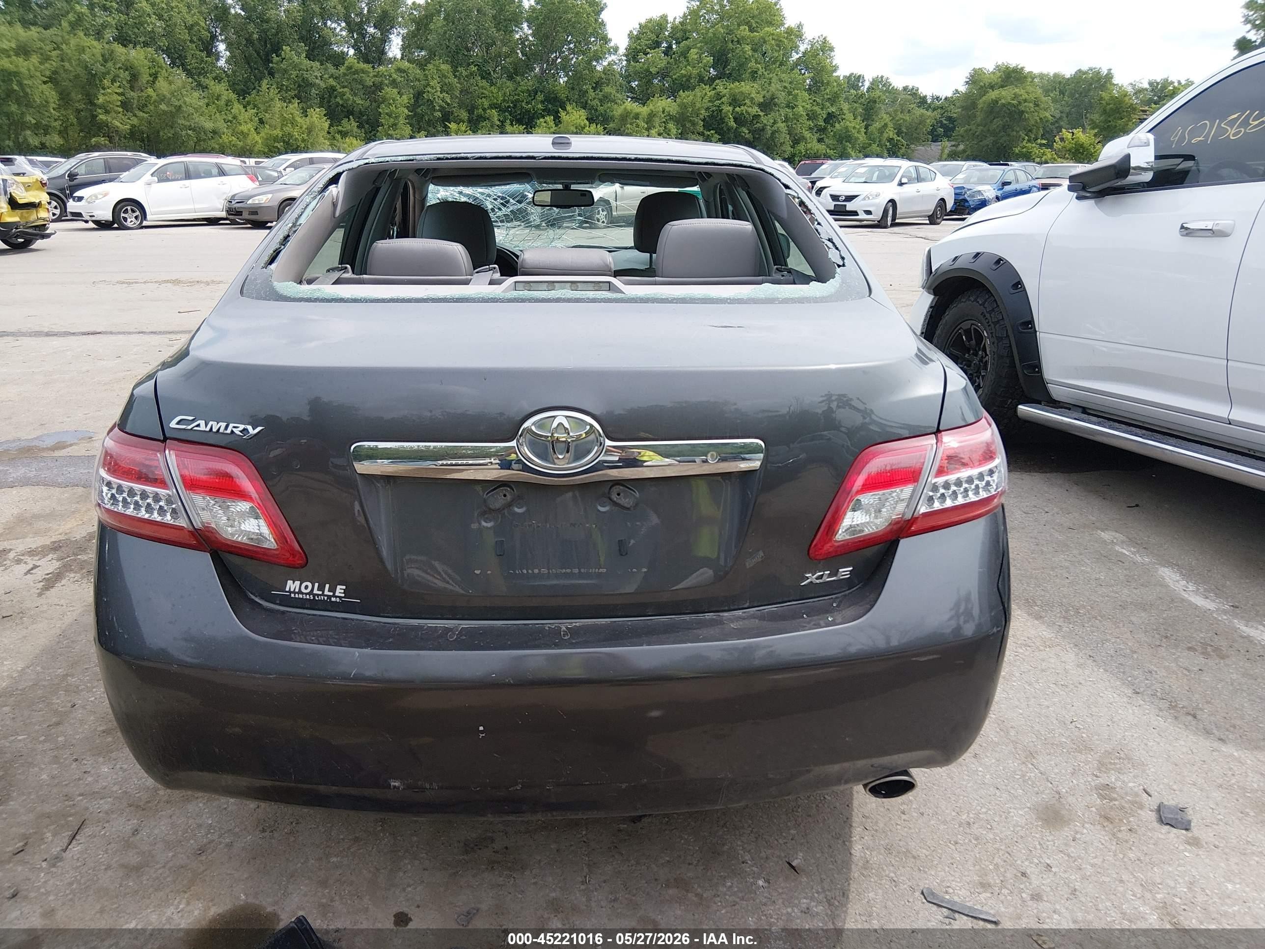 2010 Toyota Camry Xle Green vin: 4T4BF3EK4AR078134