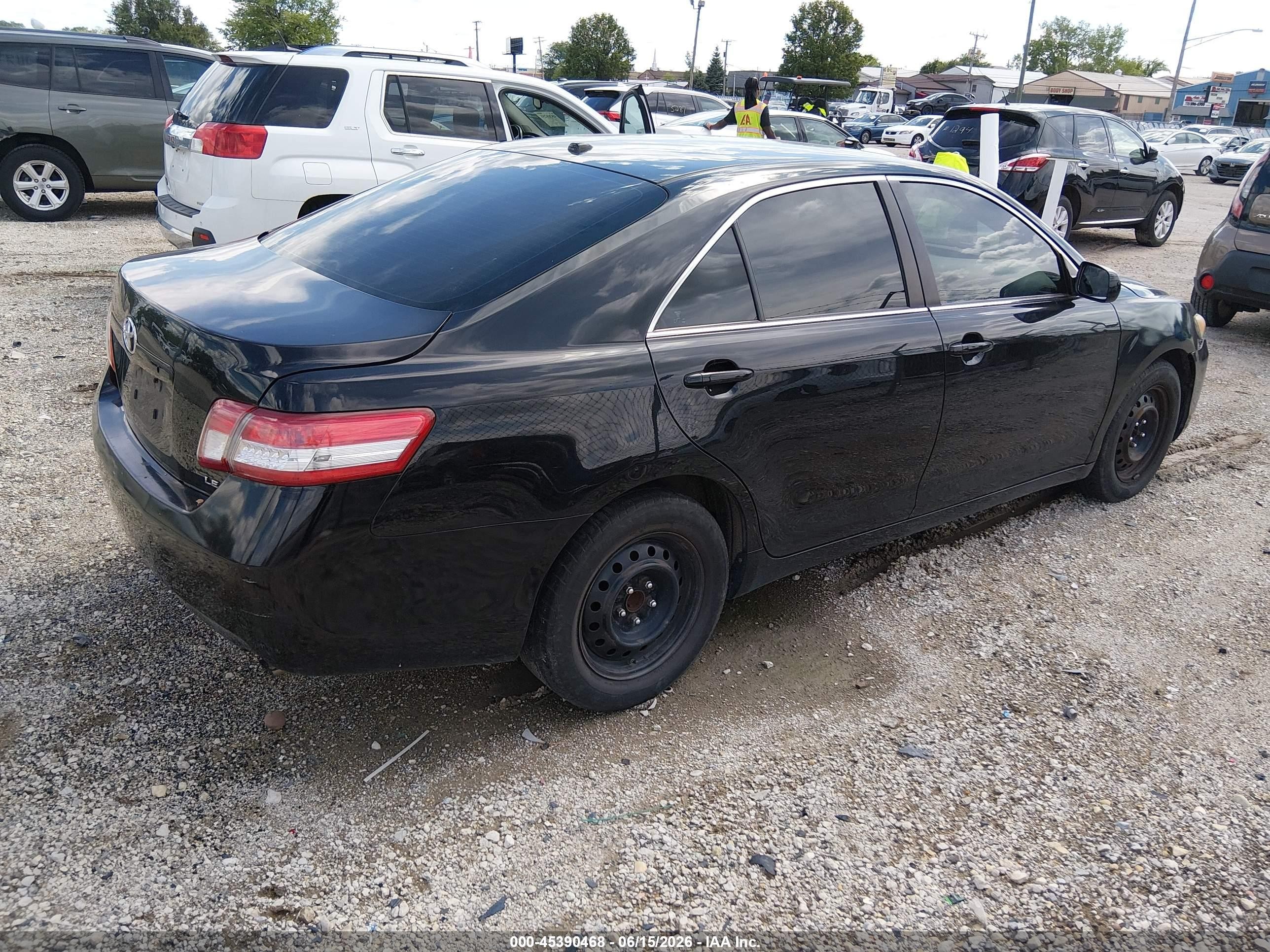 2010 Toyota Camry Le Black vin: 4T4BF3EK4AR085441