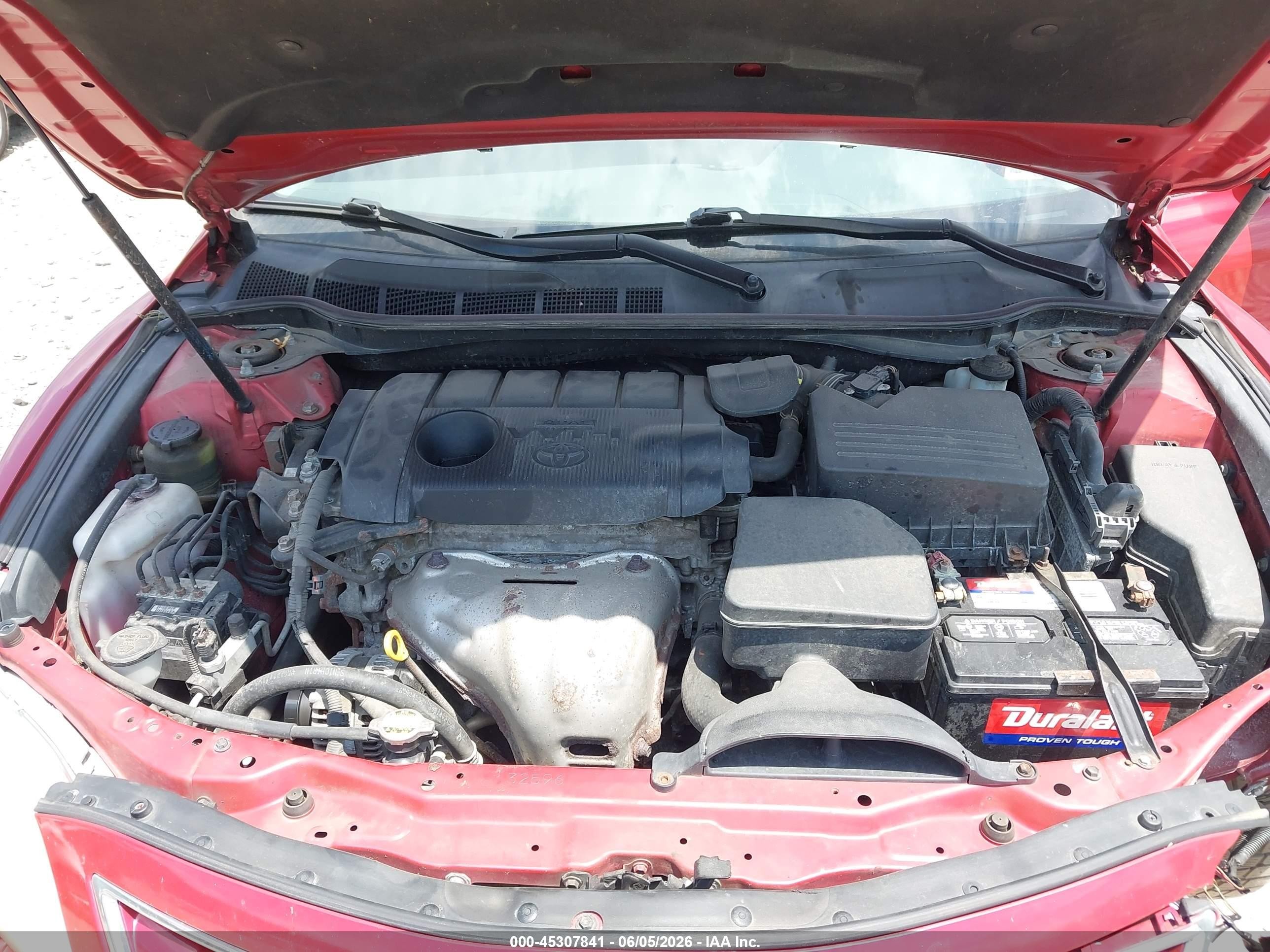 2011 Toyota Camry Le Red vin: 4T4BF3EK4BR094559