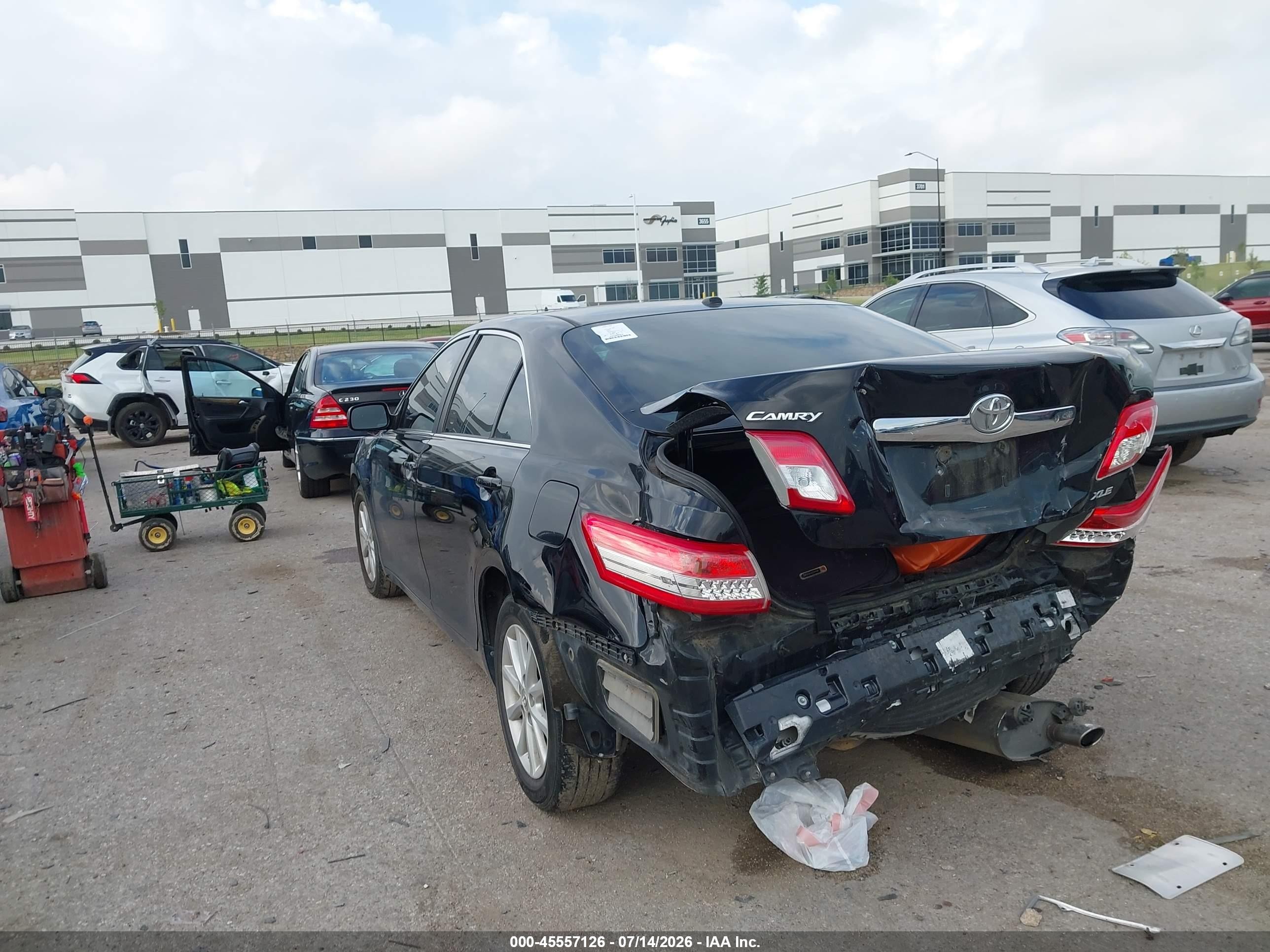 2011 Toyota Camry Xle Black vin: 4T4BF3EK4BR151469
