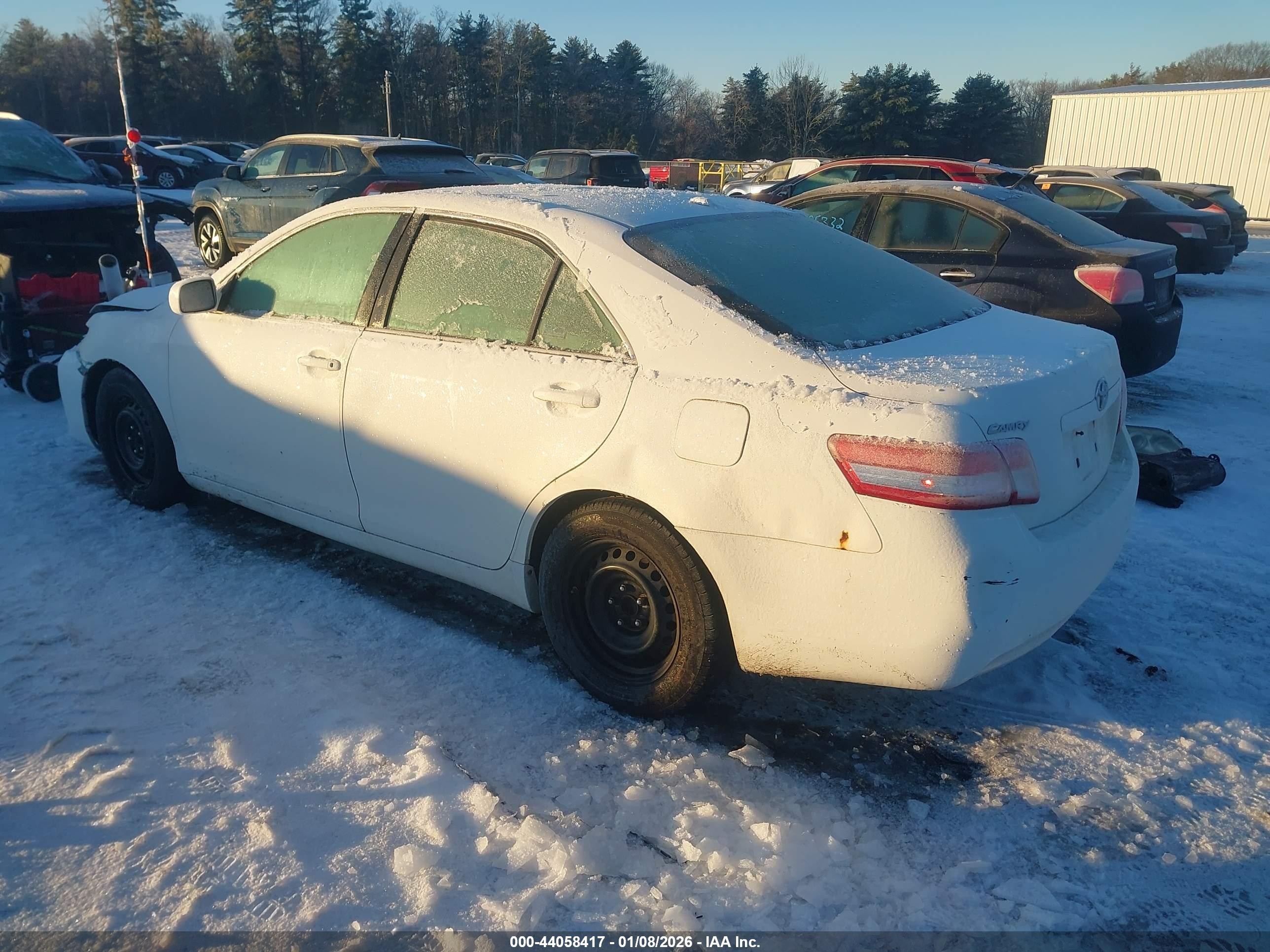2011 Toyota Camry   White vin: 4T4BF3EK4BR161936