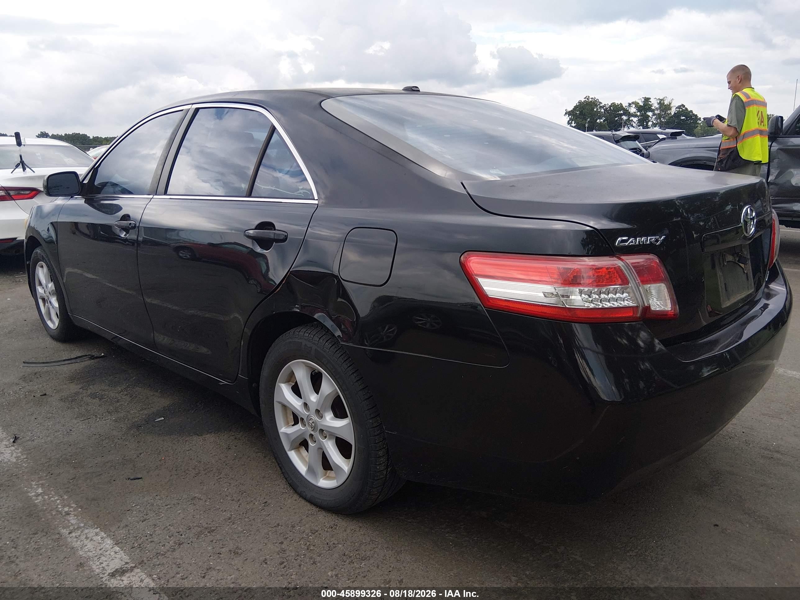 2011 Toyota Camry Le Black vin: 4T4BF3EK4BR180891