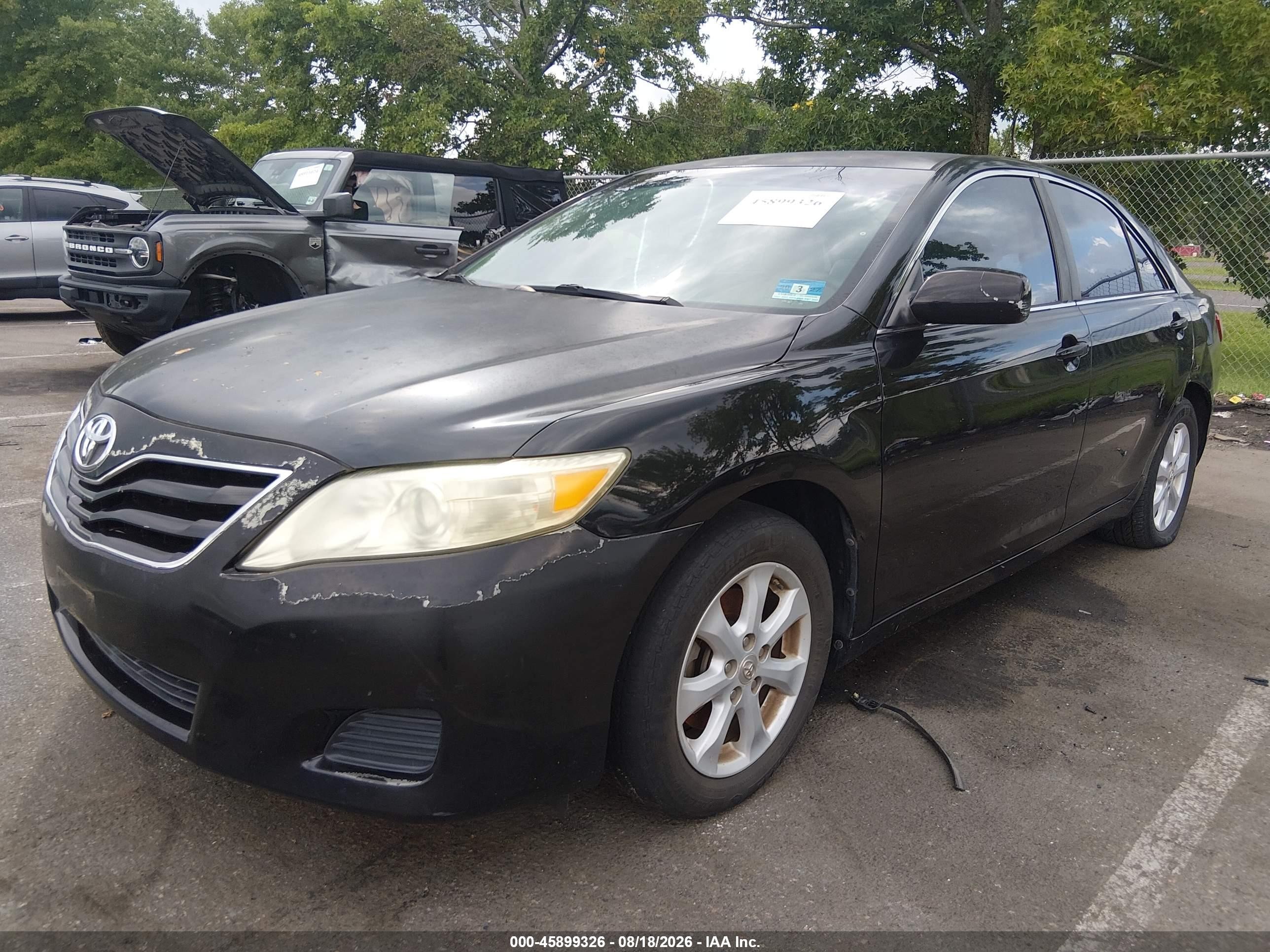 2011 Toyota Camry Le Black vin: 4T4BF3EK4BR180891