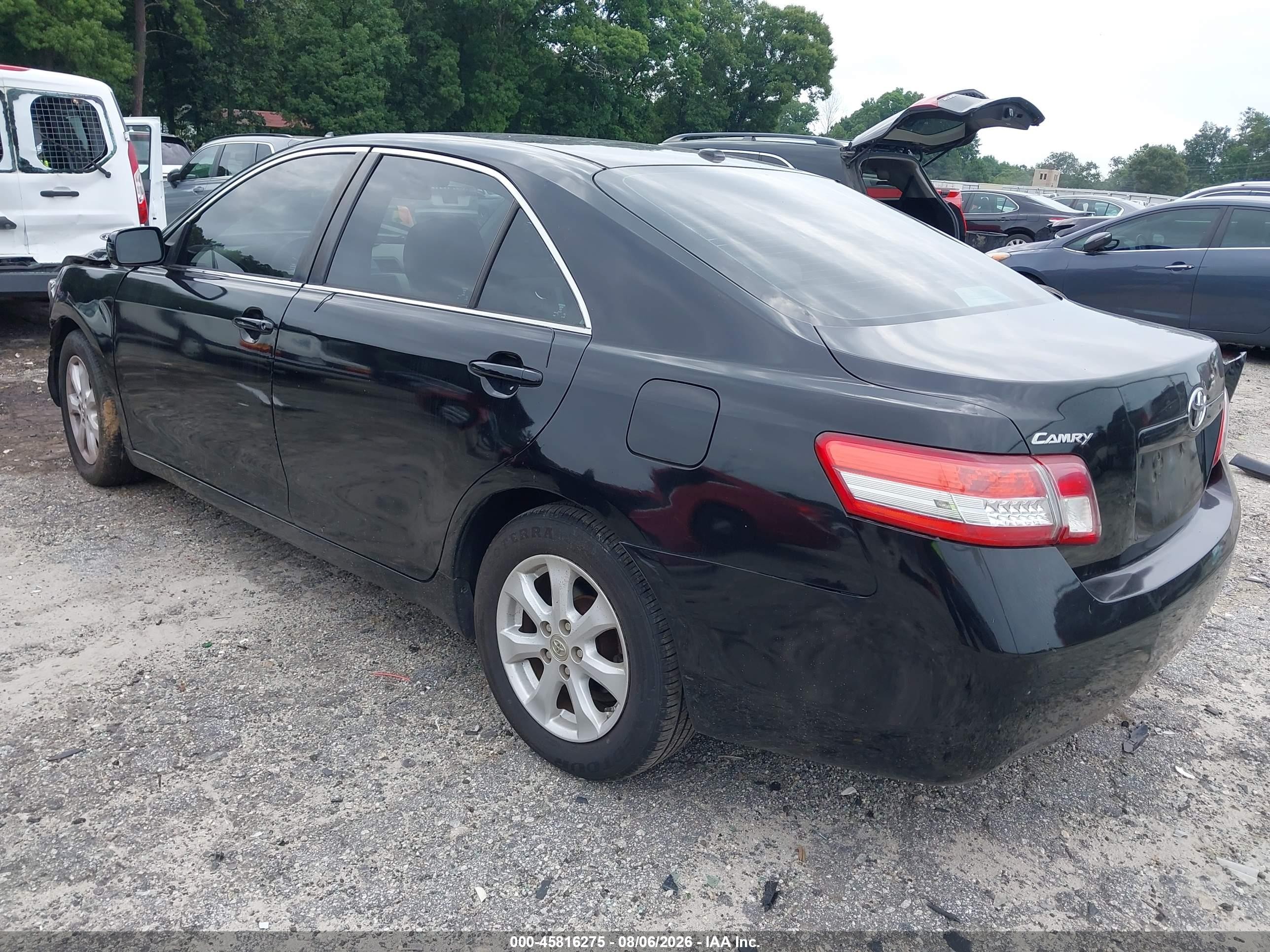 2010 Toyota Camry Le Black vin: 4T4BF3EK5AR033493