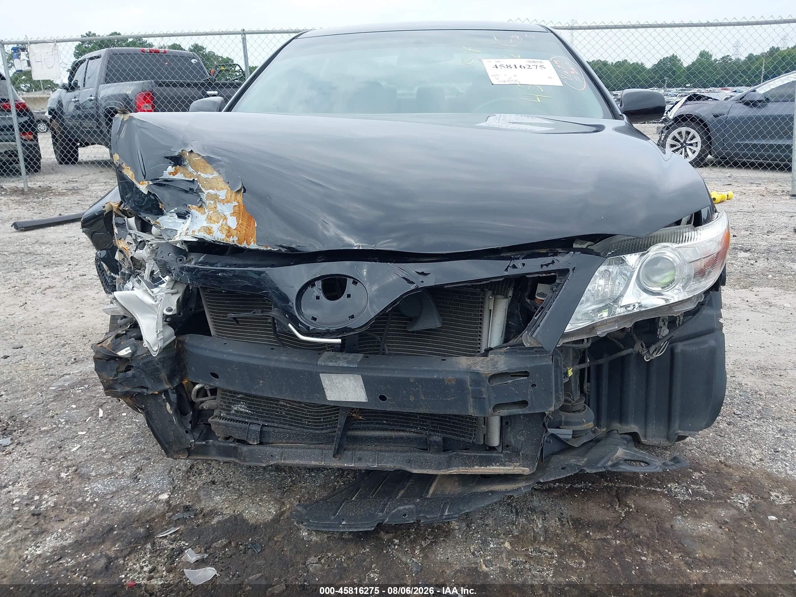 2010 Toyota Camry Le Black vin: 4T4BF3EK5AR033493