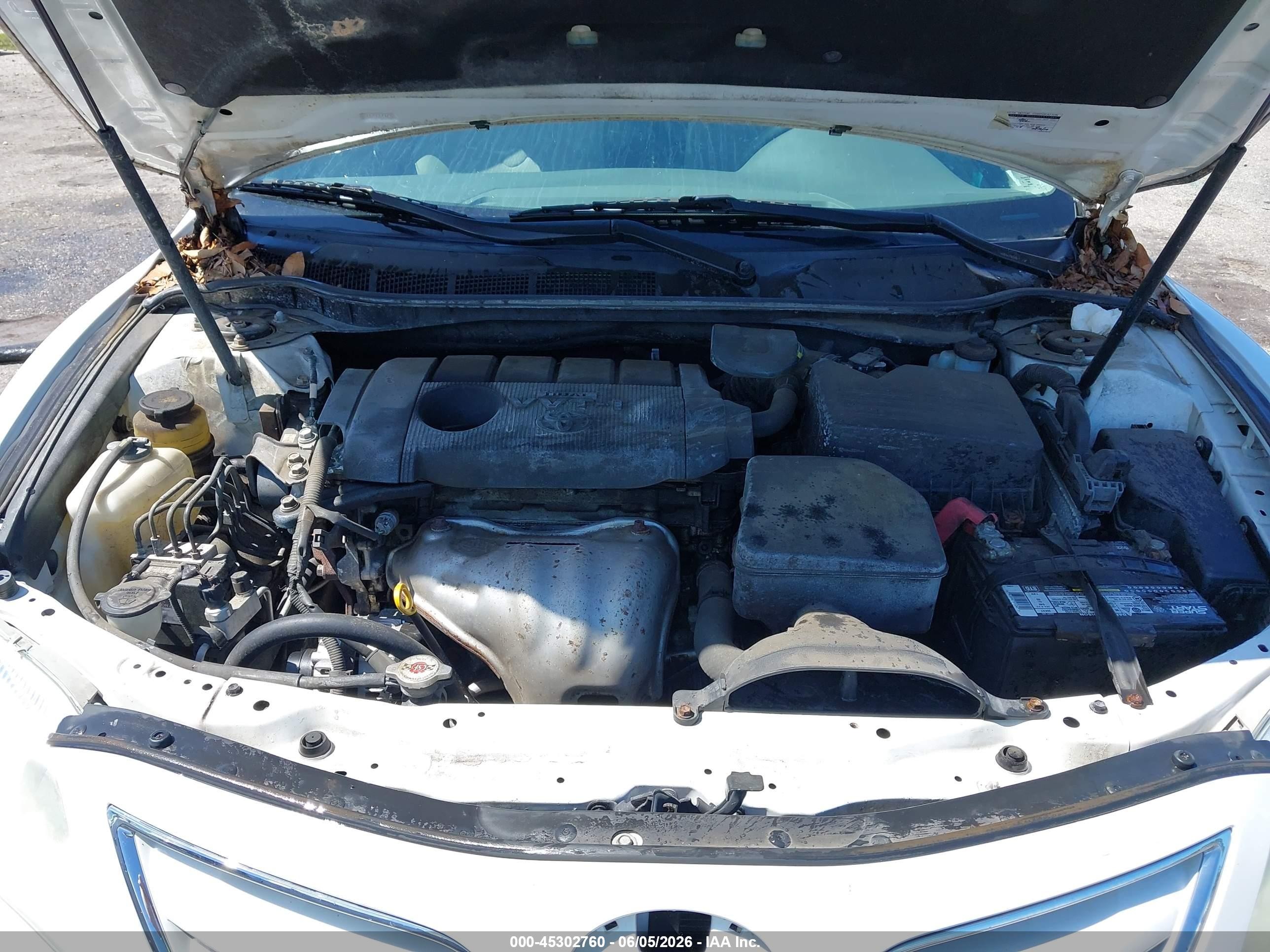 2010 Toyota Camry Le White vin: 4T4BF3EK5AR071791